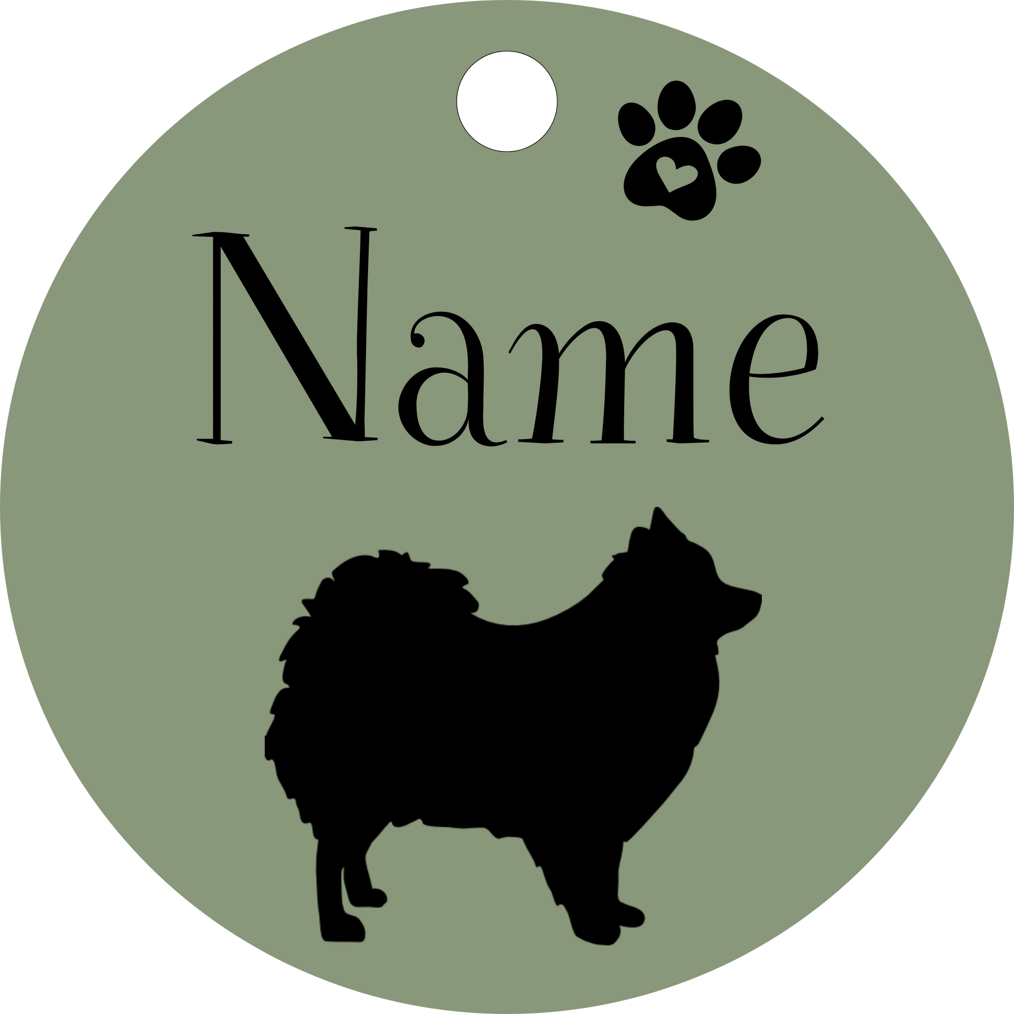 Hundemarke Pomeranian