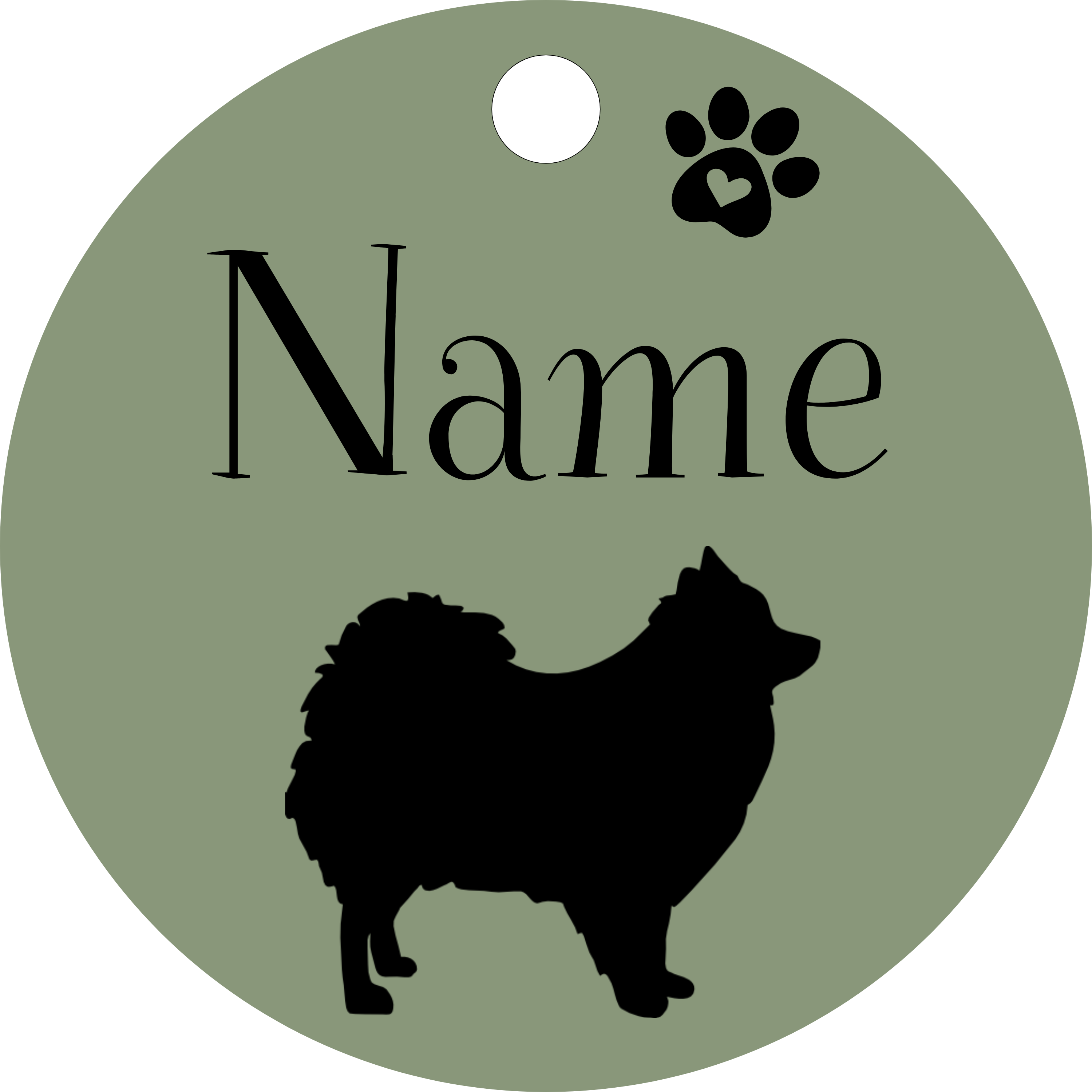 Hundemarke Pomeranian