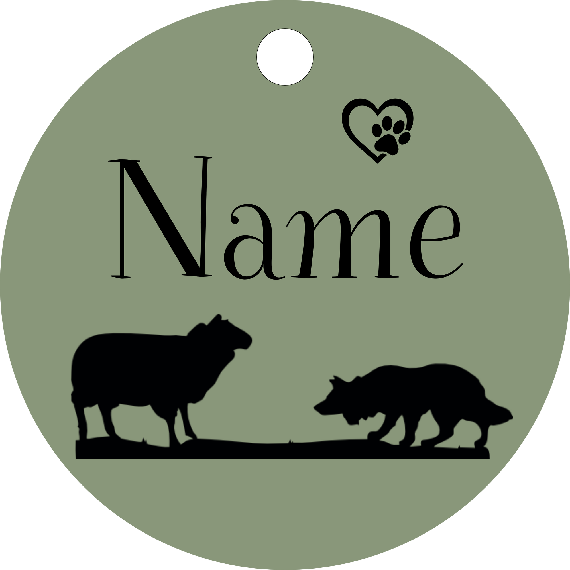 Hundemarke Hütehund bei der Arbeit