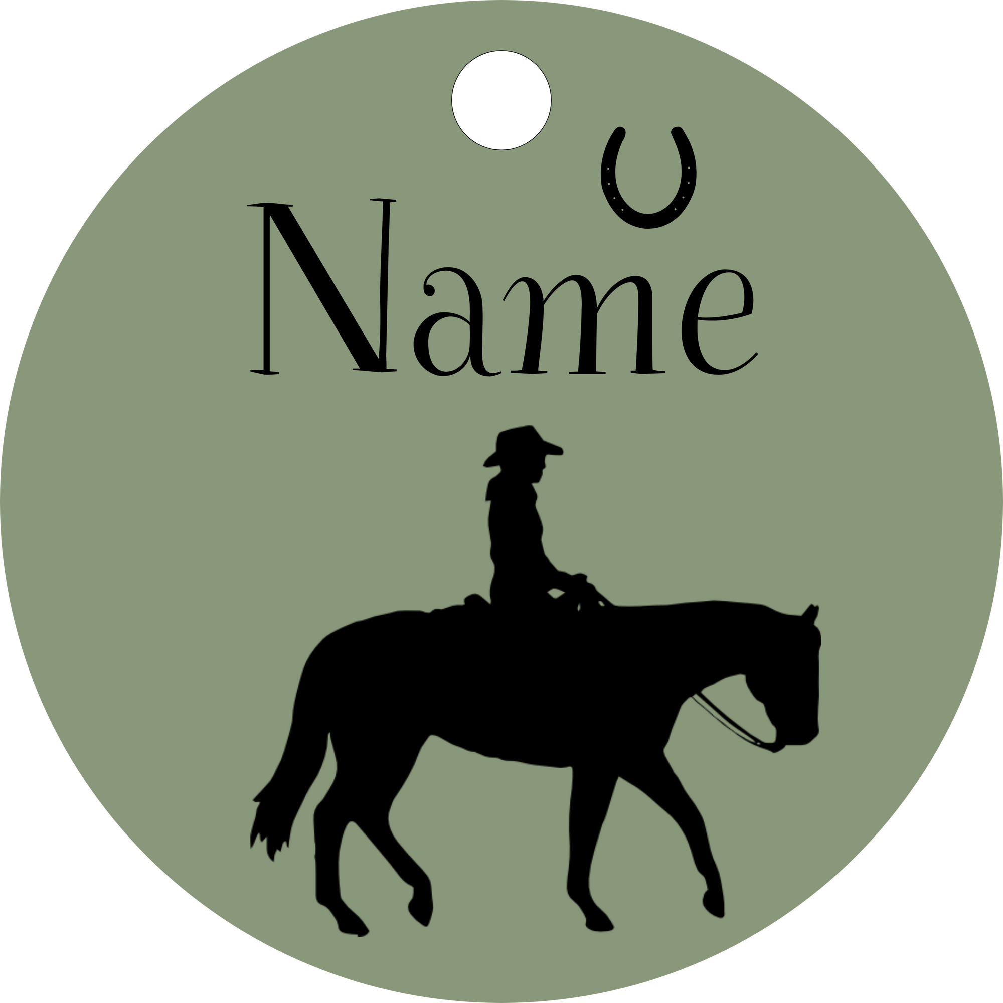 Hundemarke Westernreiter