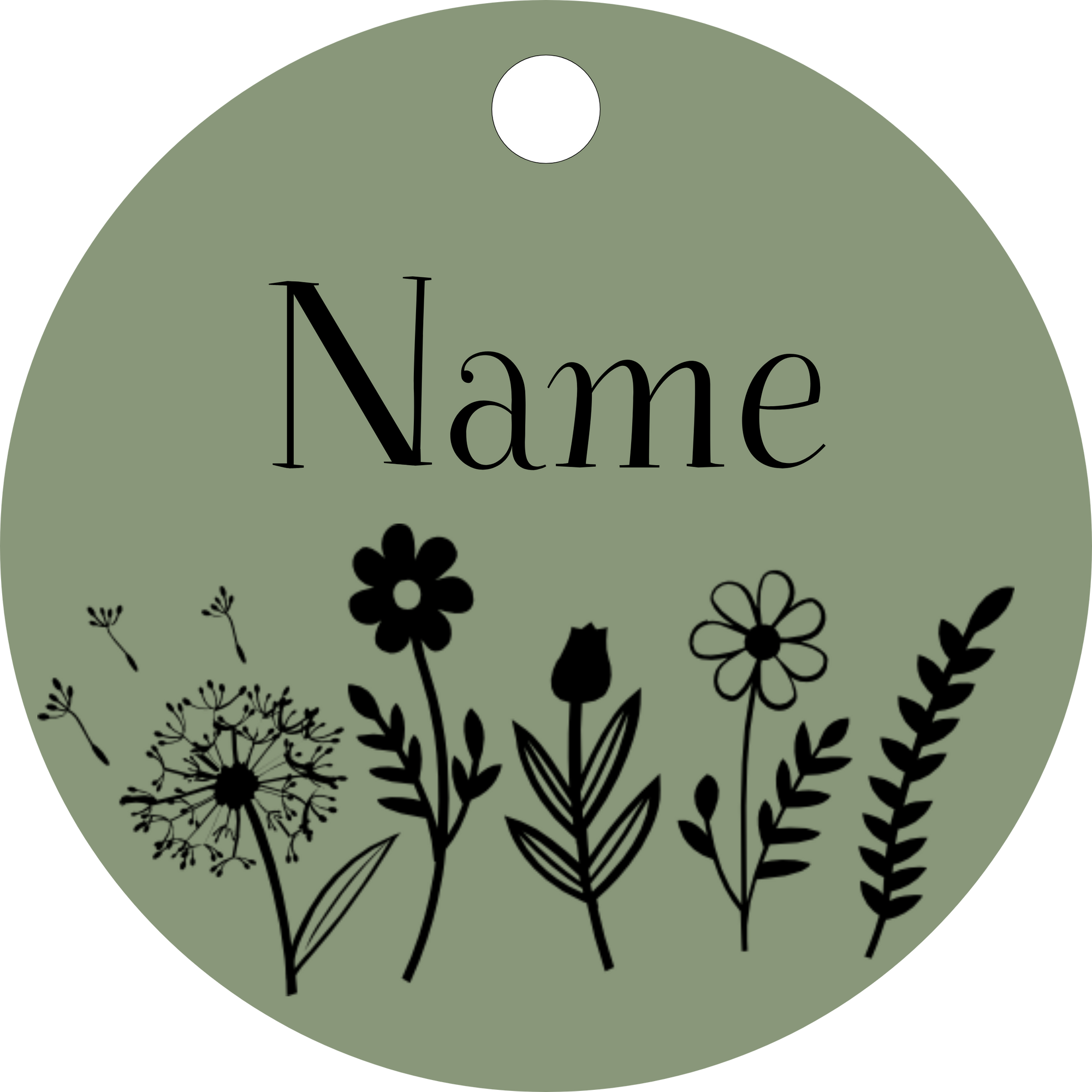 Hundemarke Blumenwiese