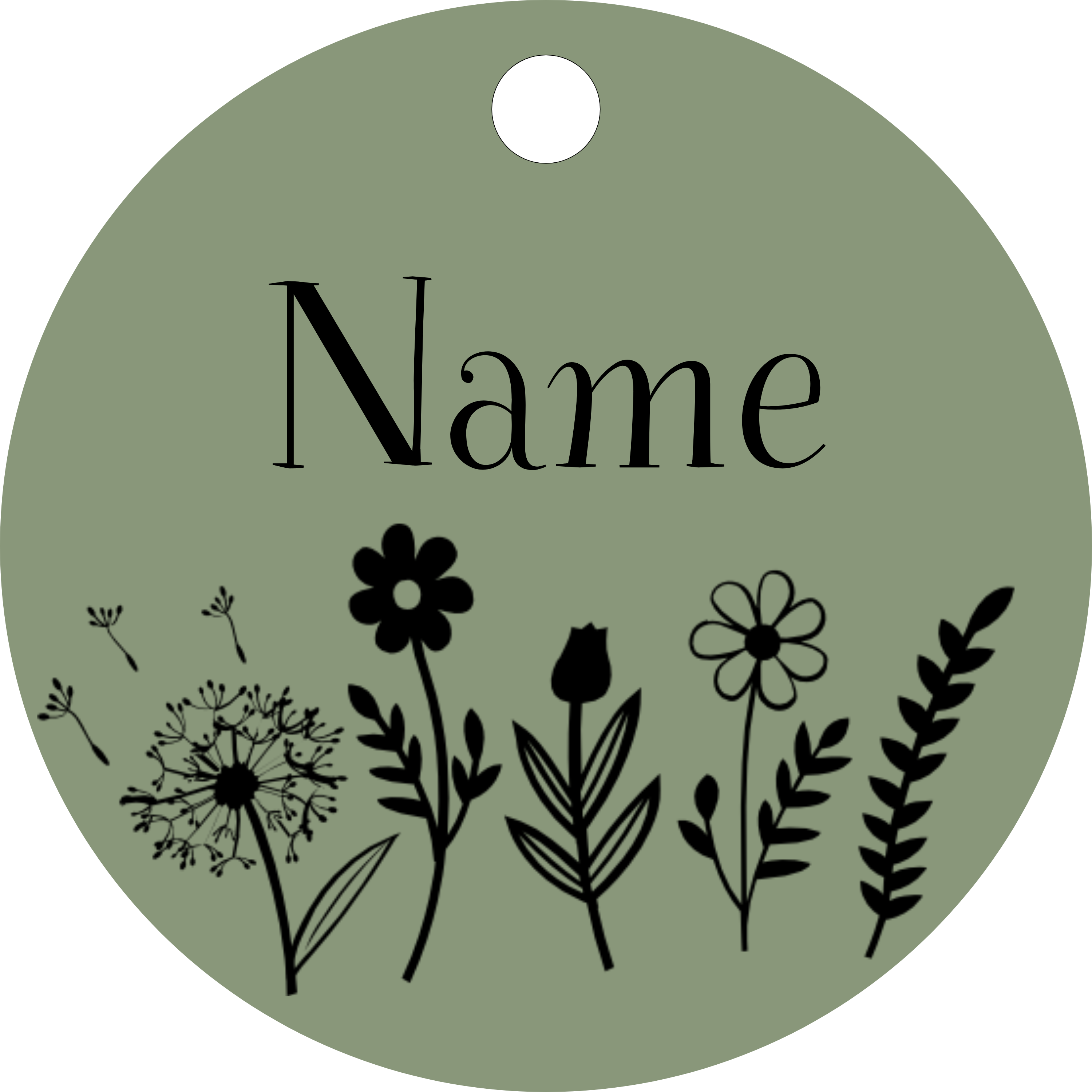 Hundemarke Blumenwiese