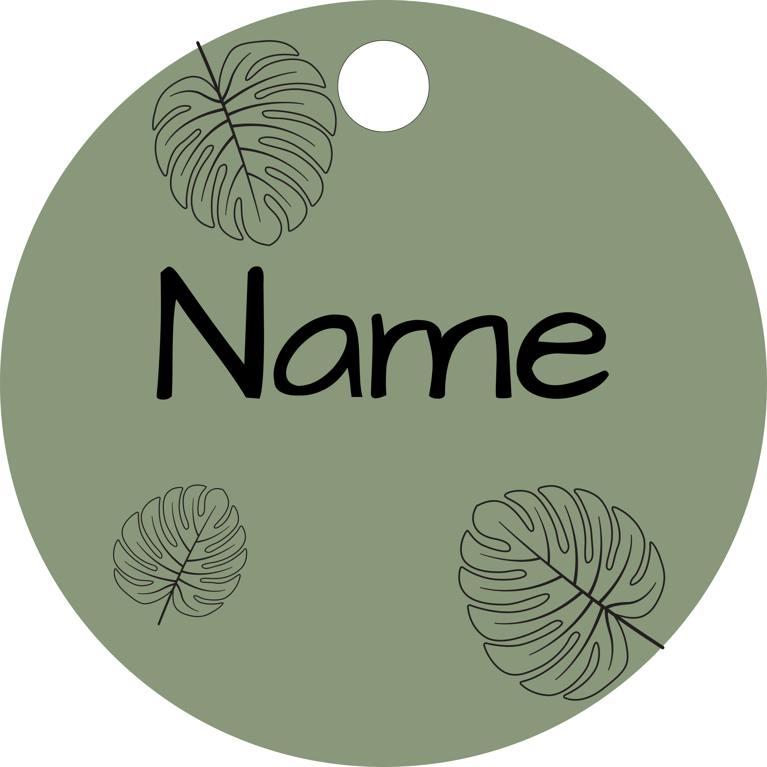 Hundemarke Dschungel