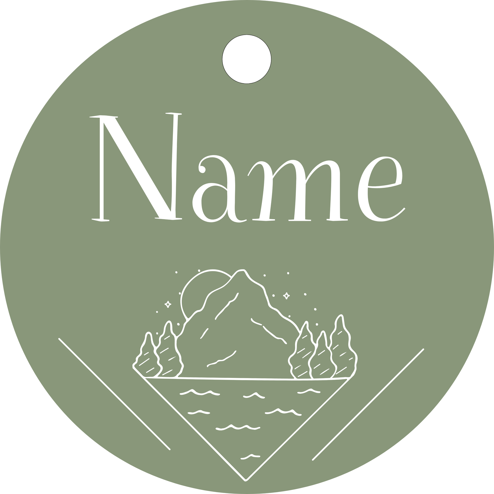 Hundemarke Berg Mondschein