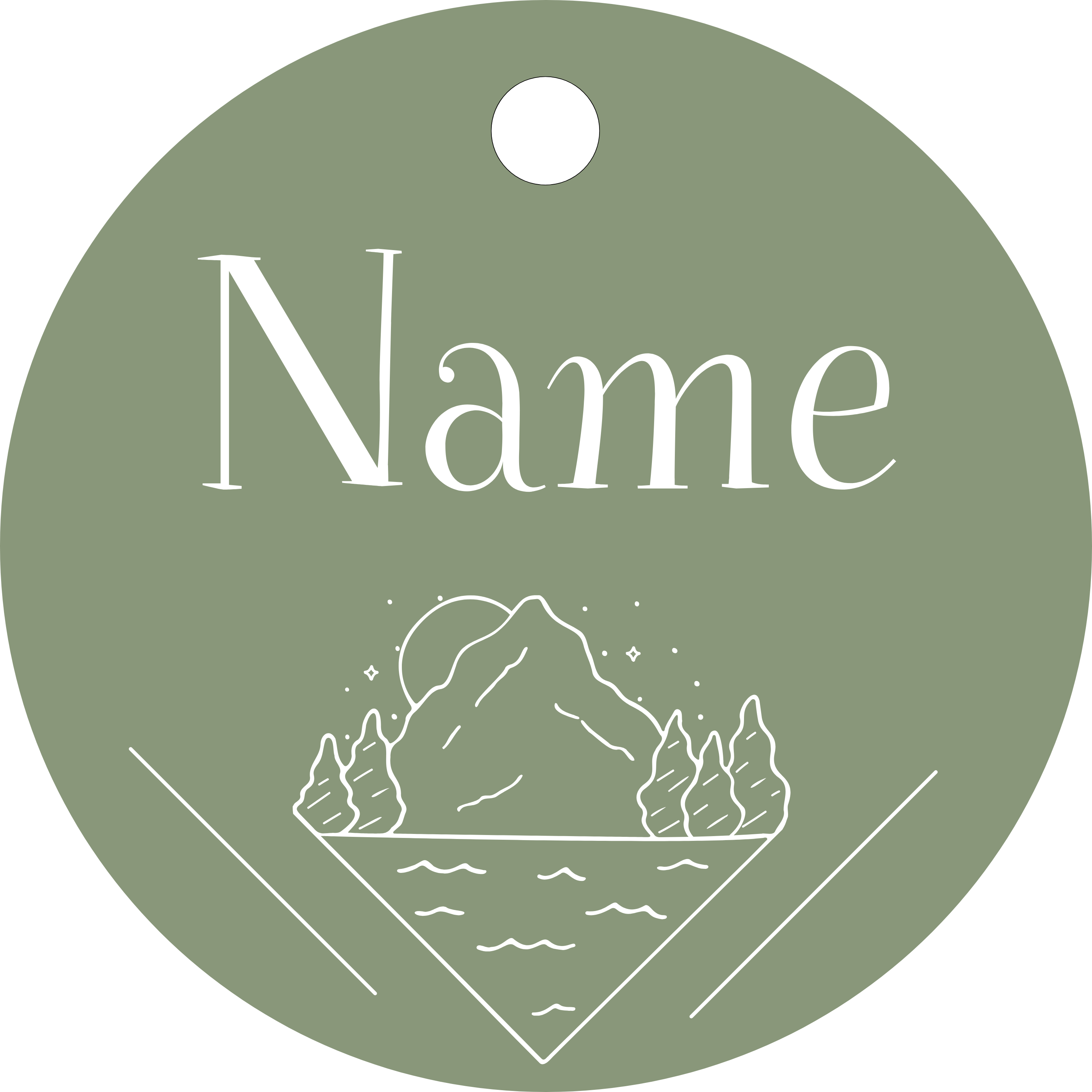 Hundemarke Berg Mondschein