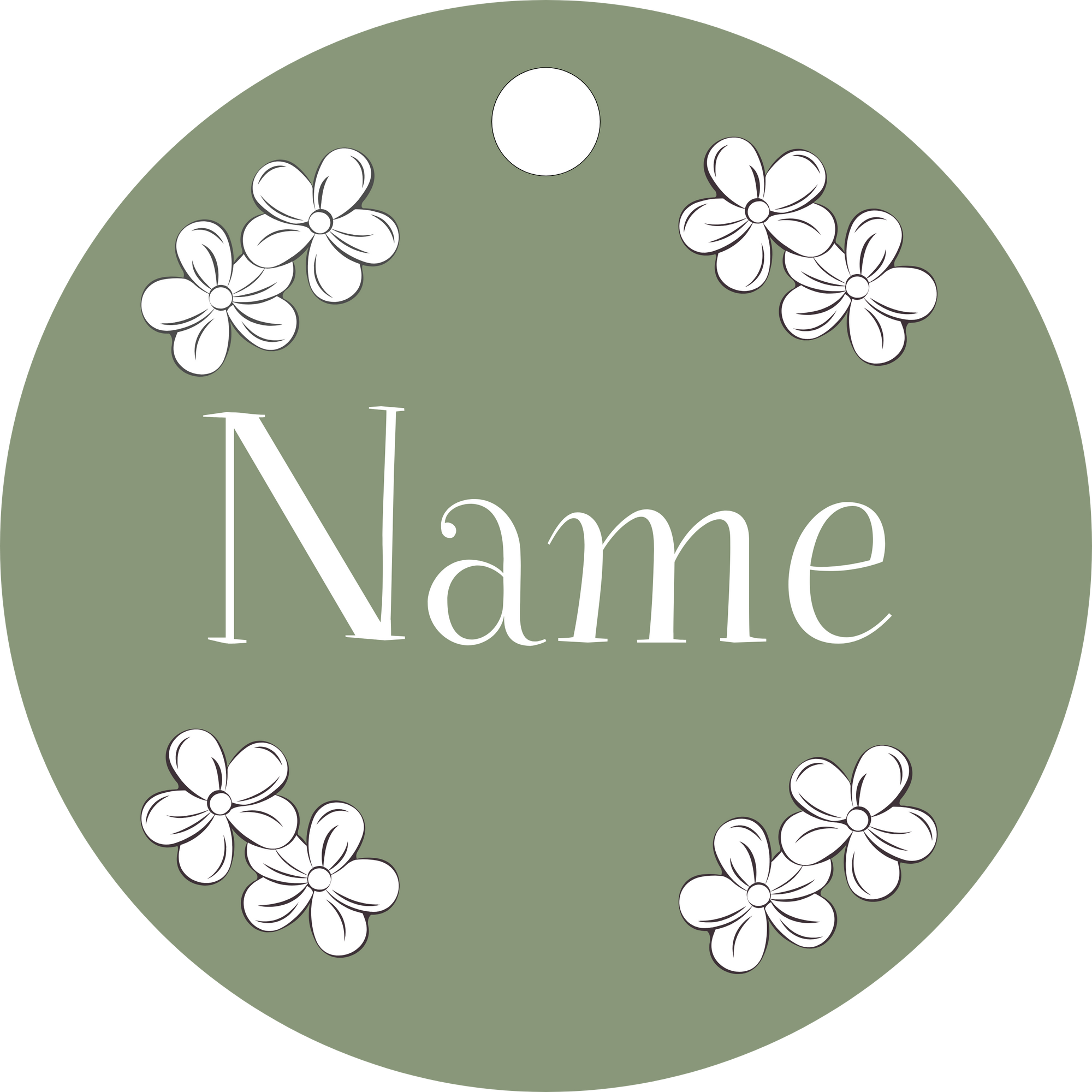 Hundemarke Blümchen