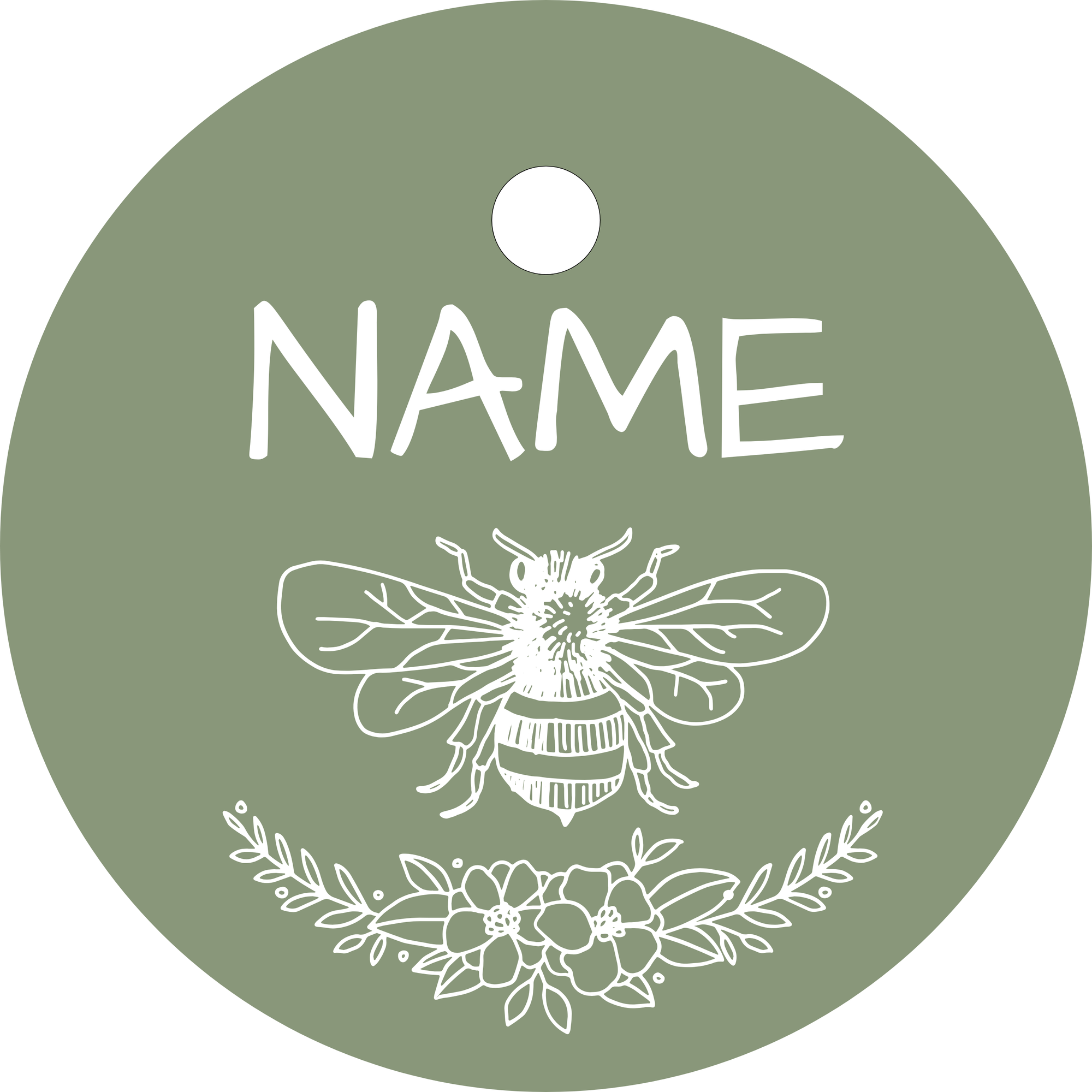 Hundemarke Blumen Biene