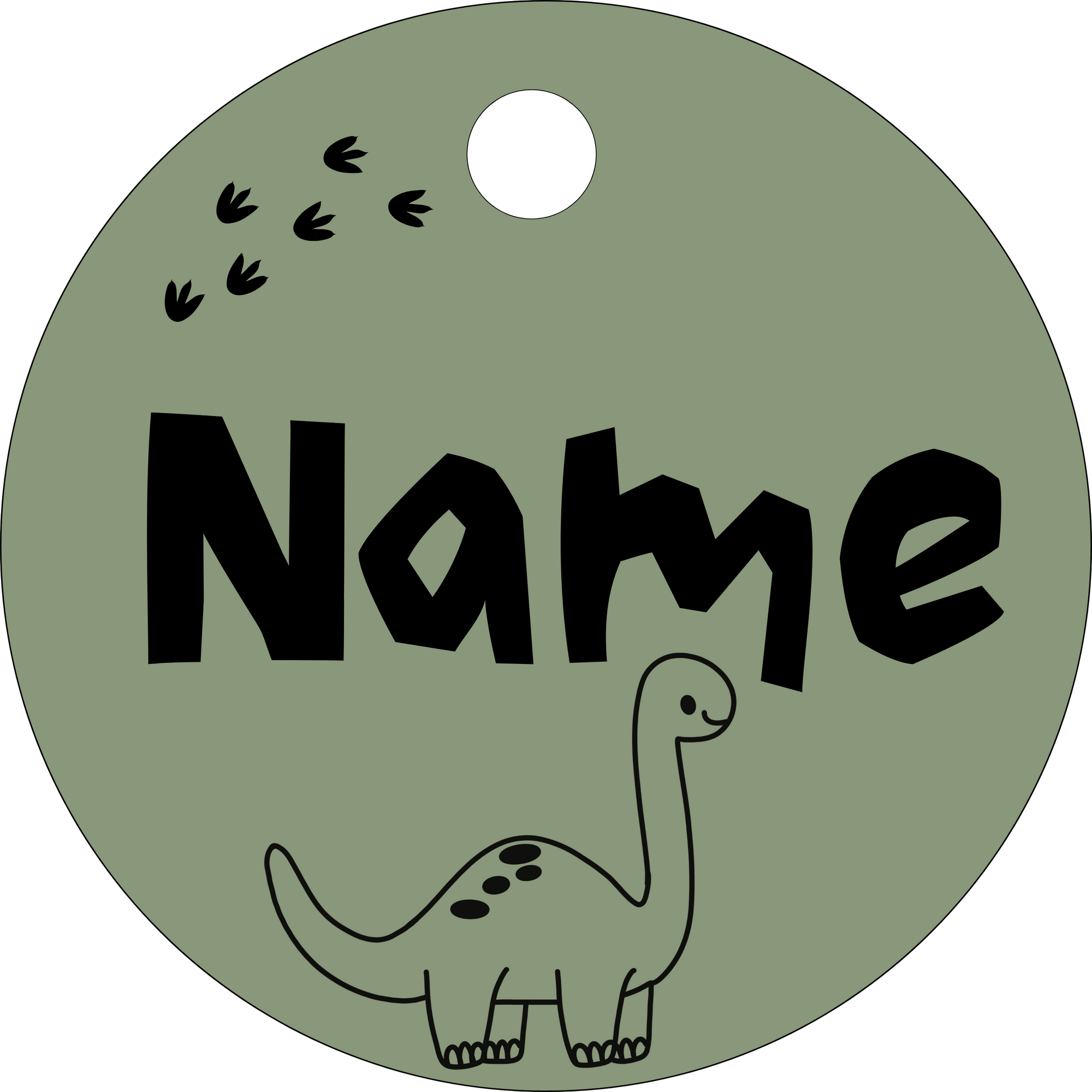 Hundemarke Brachiosaurus