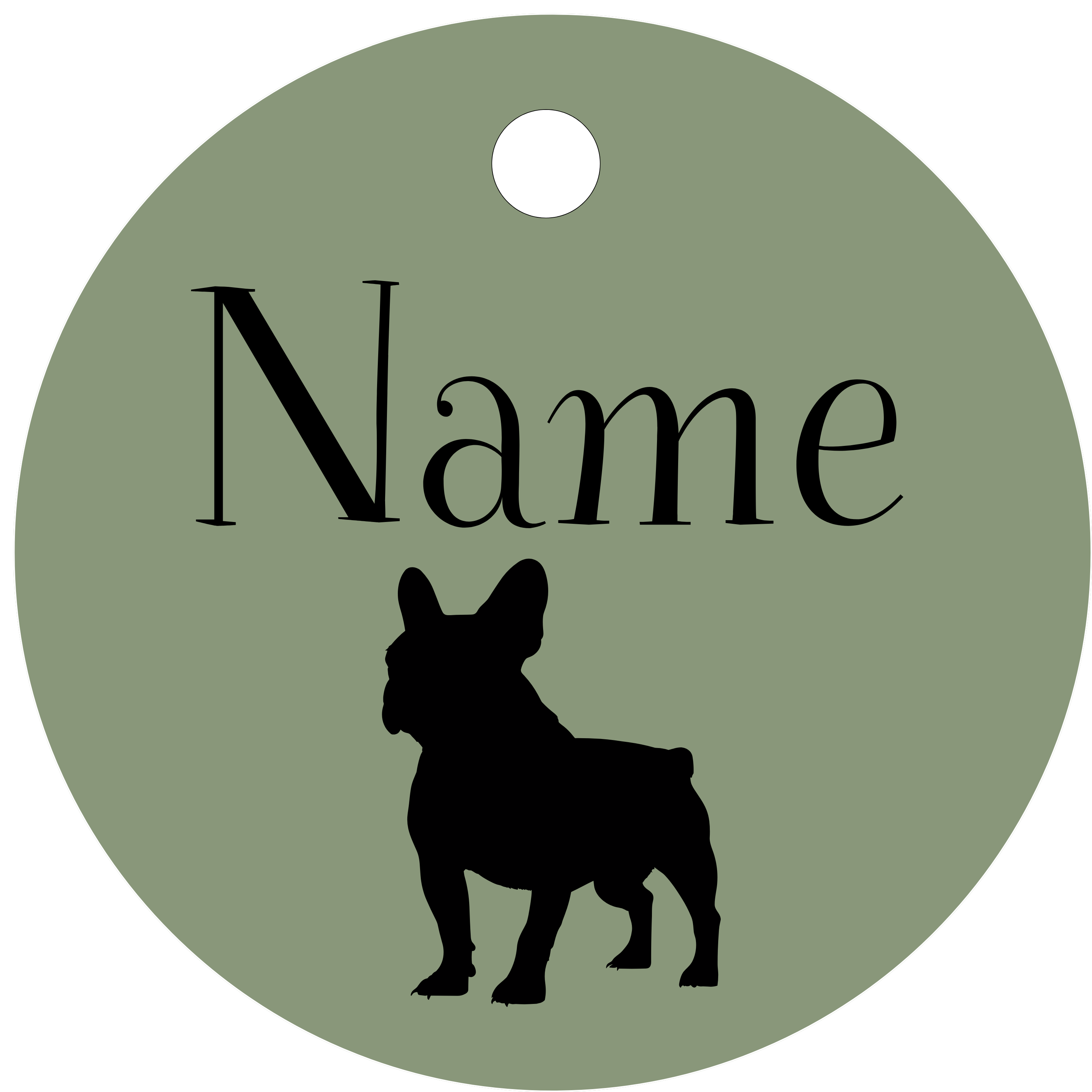 Hundemarke Französische Bulldogge 2