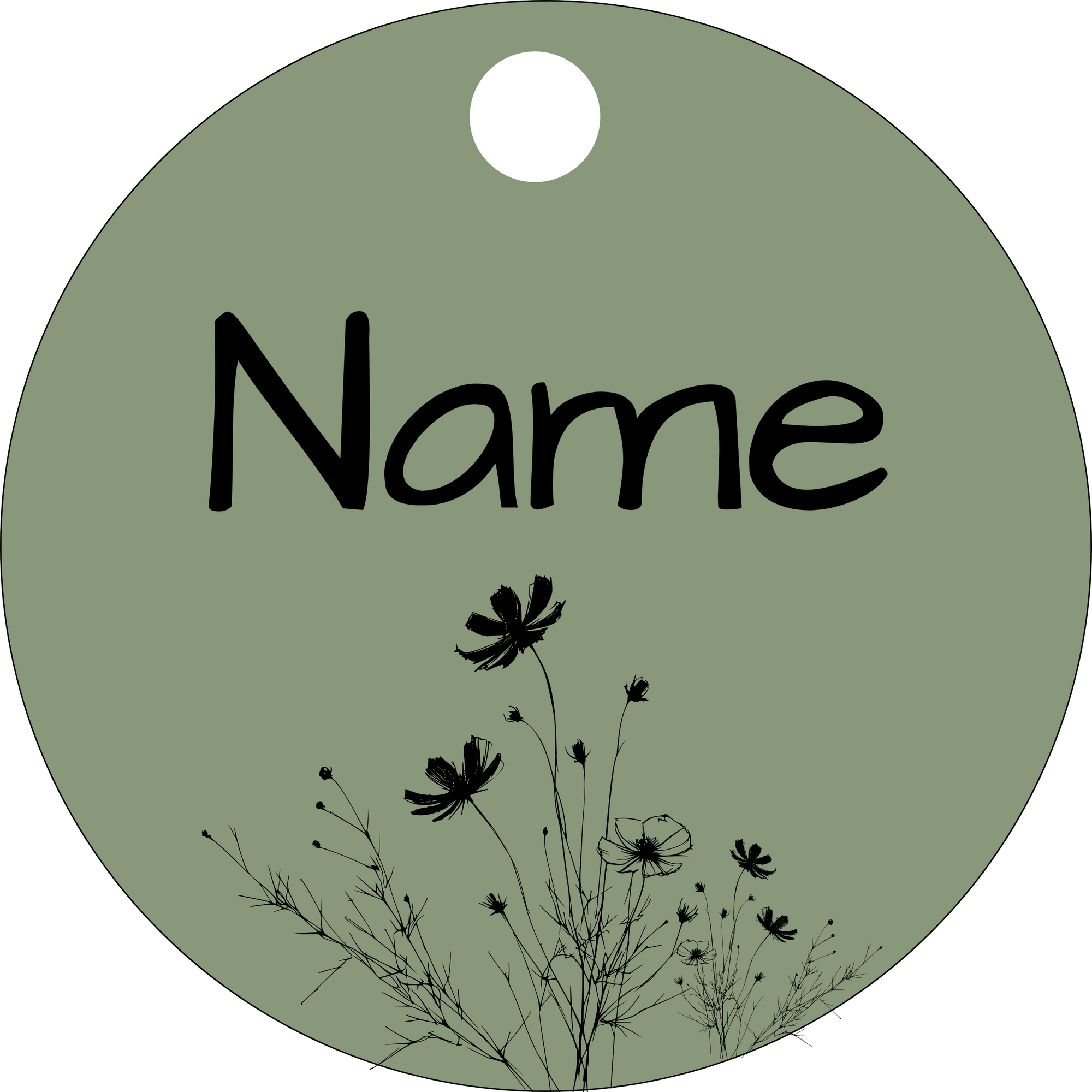 Hundemarke Frühlingsblumen