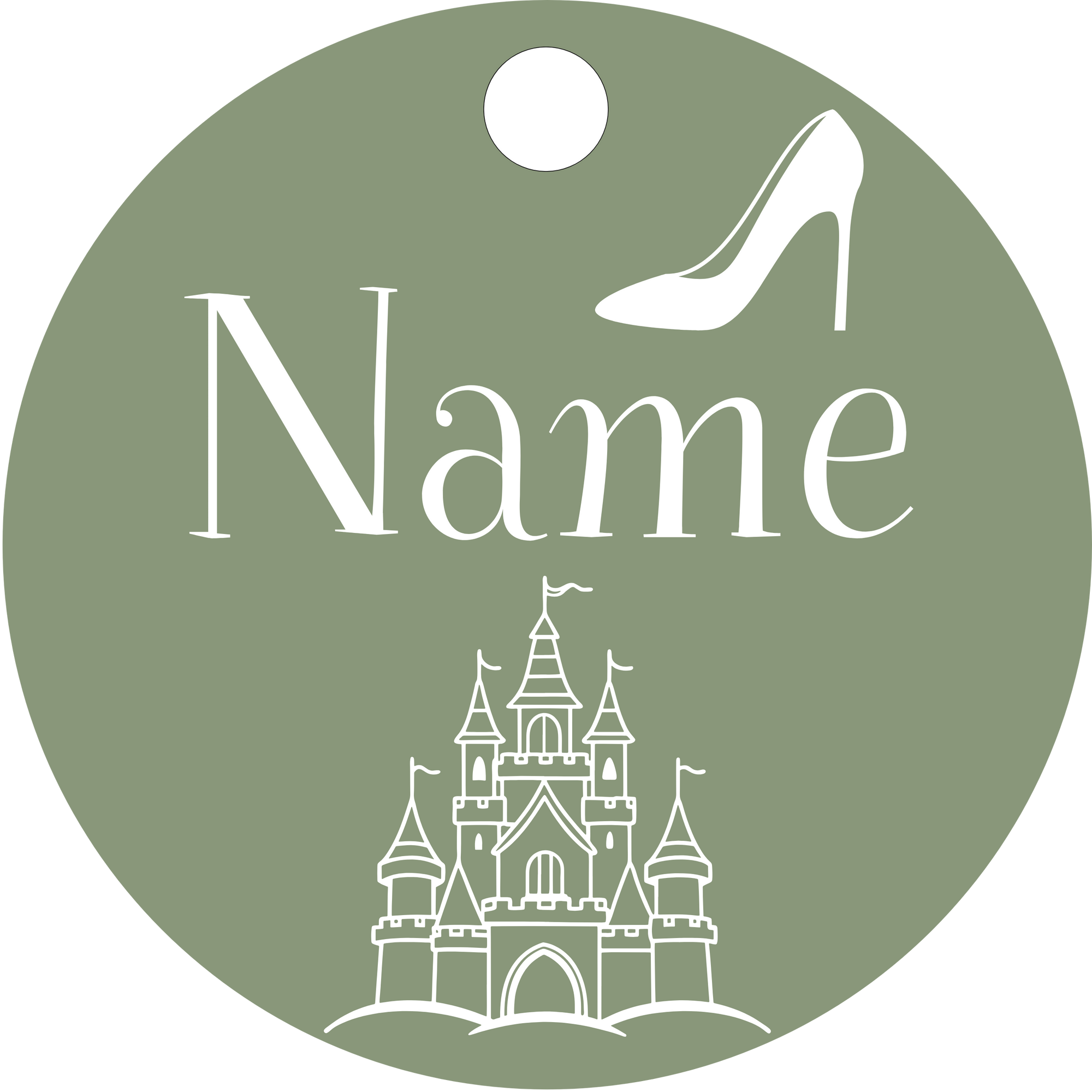 Hundemarke gläserner Schuh