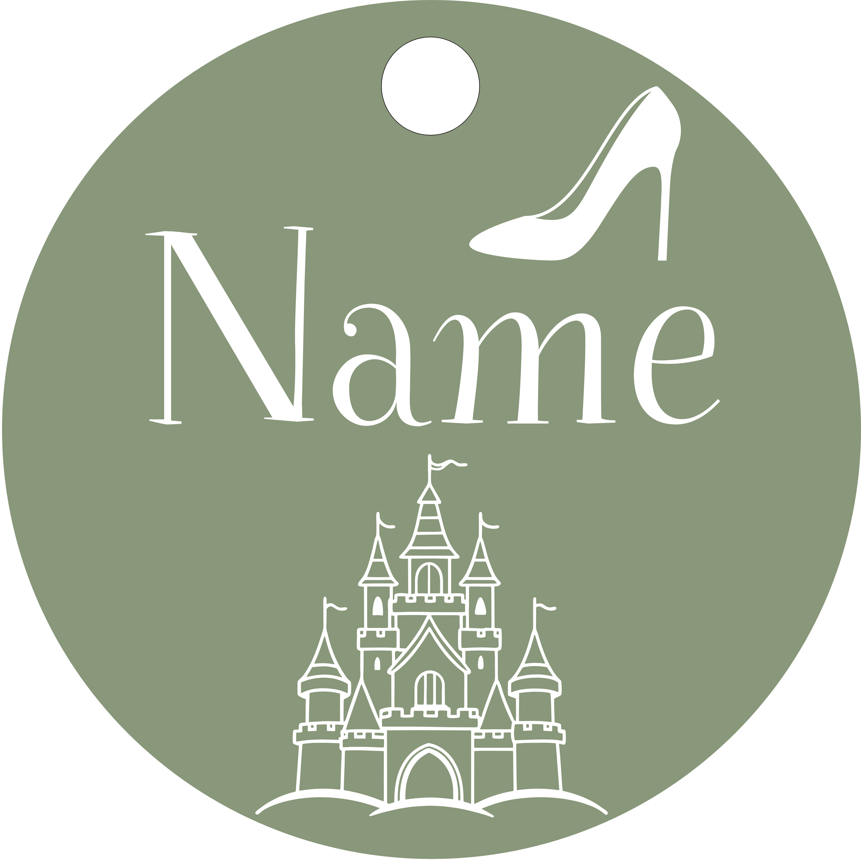 Hundemarke gläserner Schuh