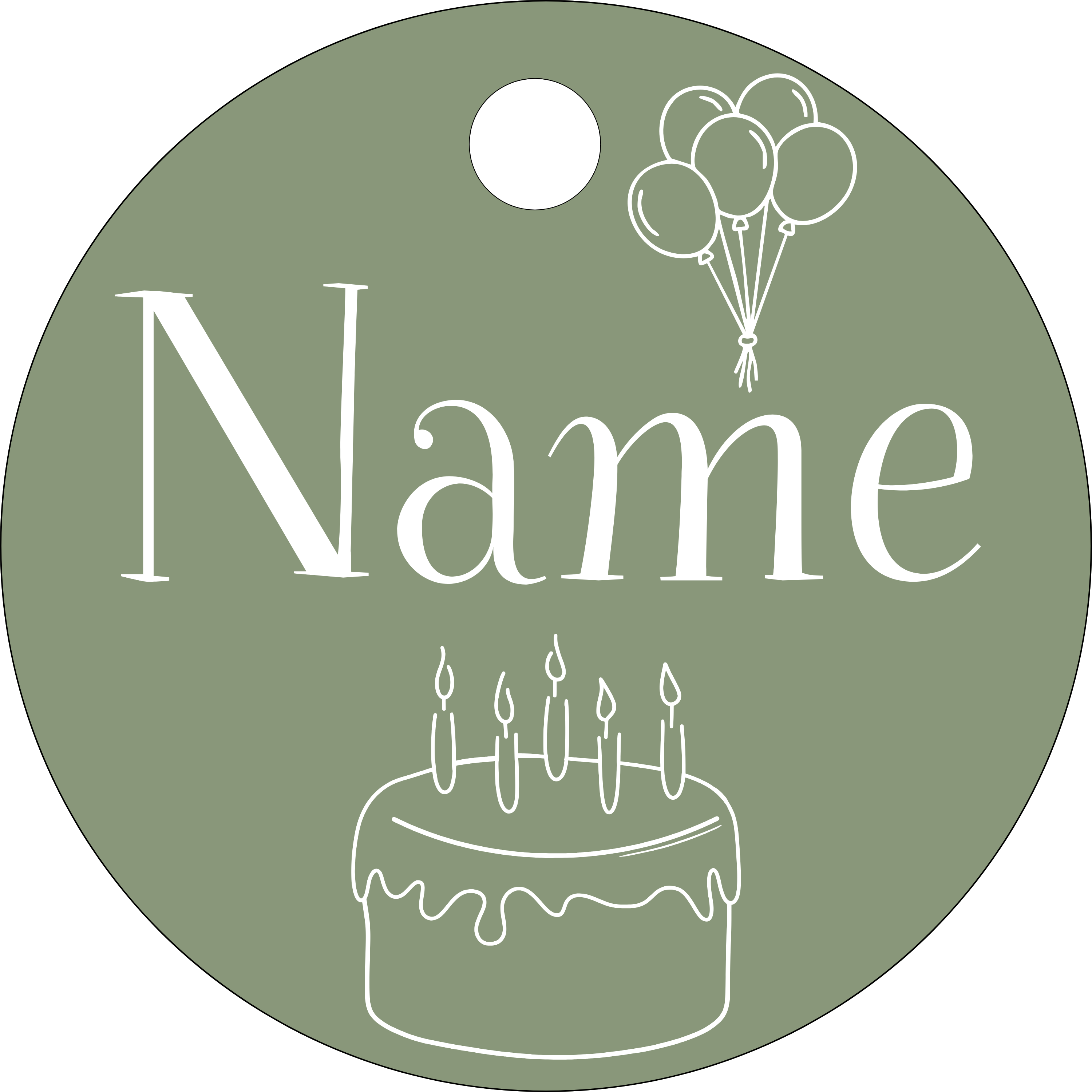 Hundemarke Geburtstagstorte