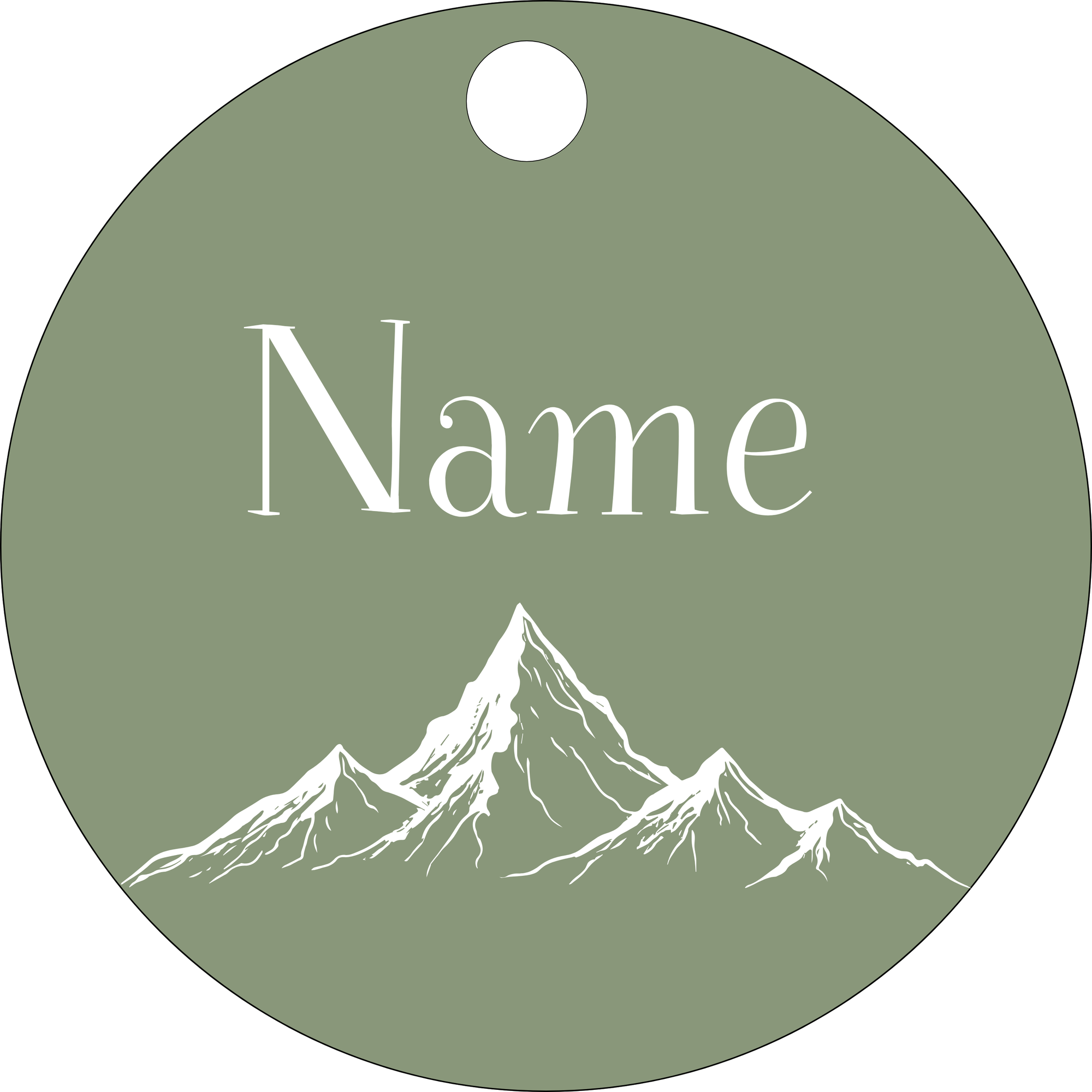 Hundemarke hohe Berge