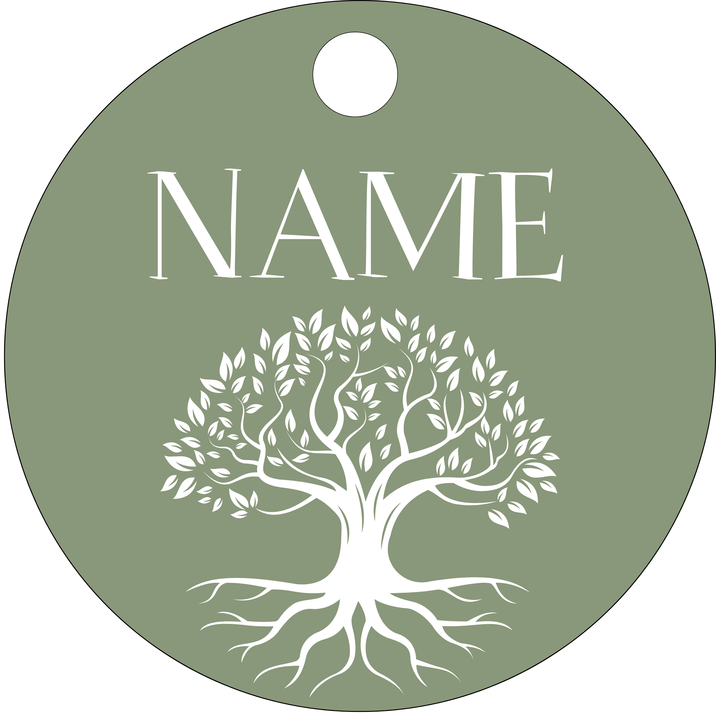 Hundemarke Lebensbaum