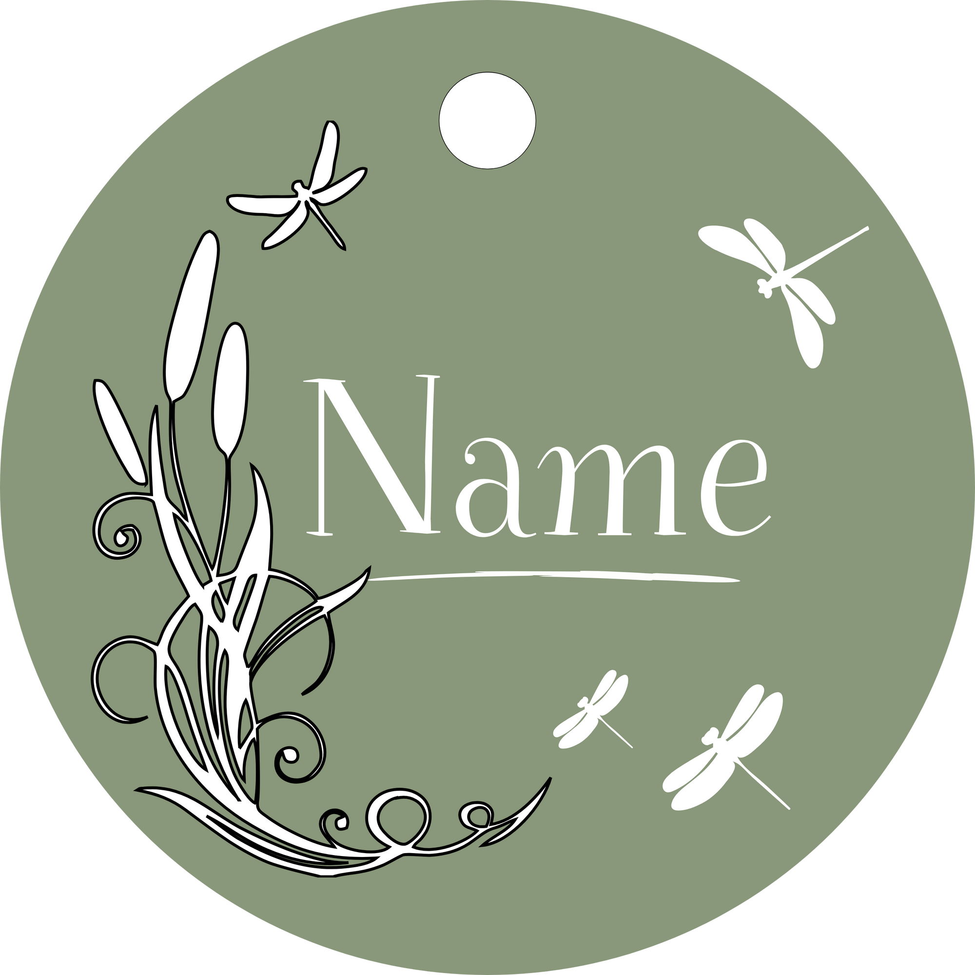 Hundemarke Libellen Liebe