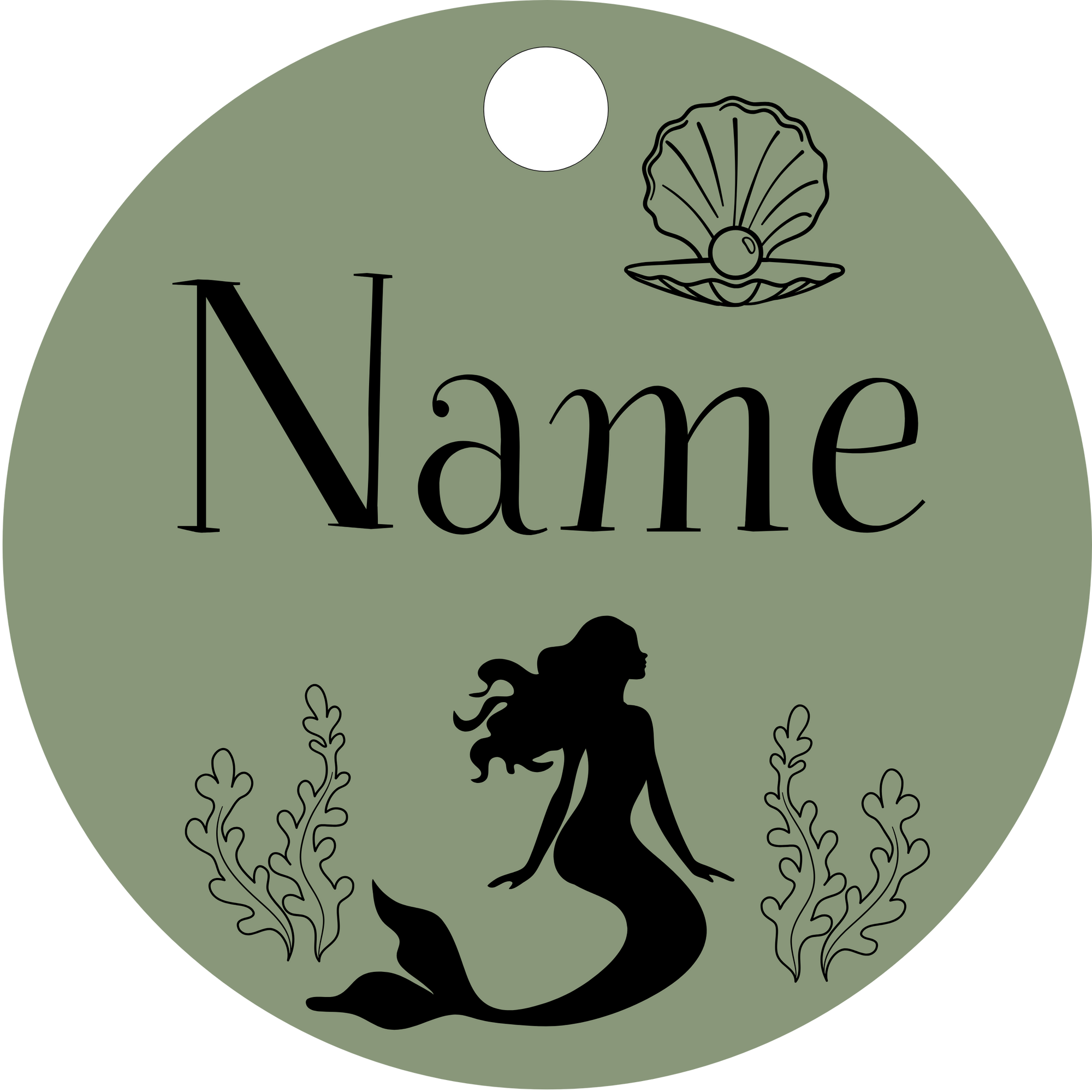 Hundemarke Meerjungfrau