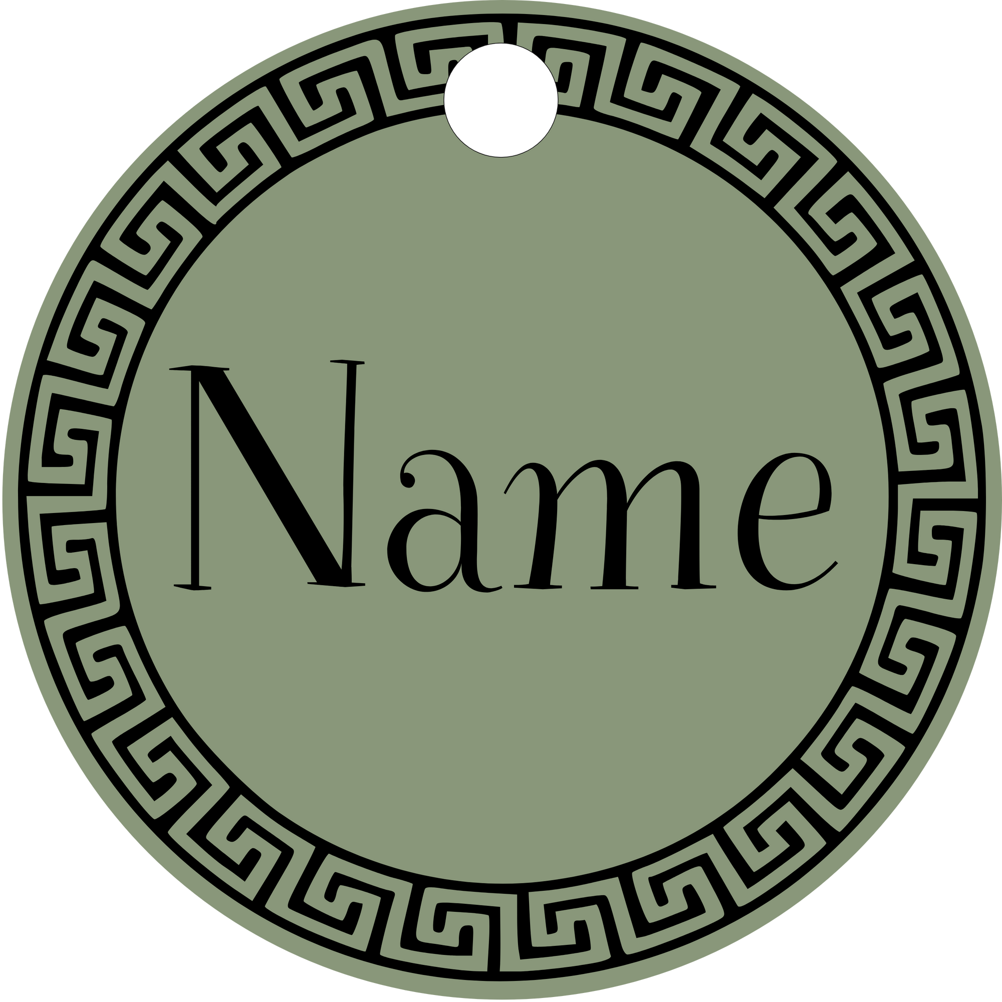 Hundemarke Griechisch