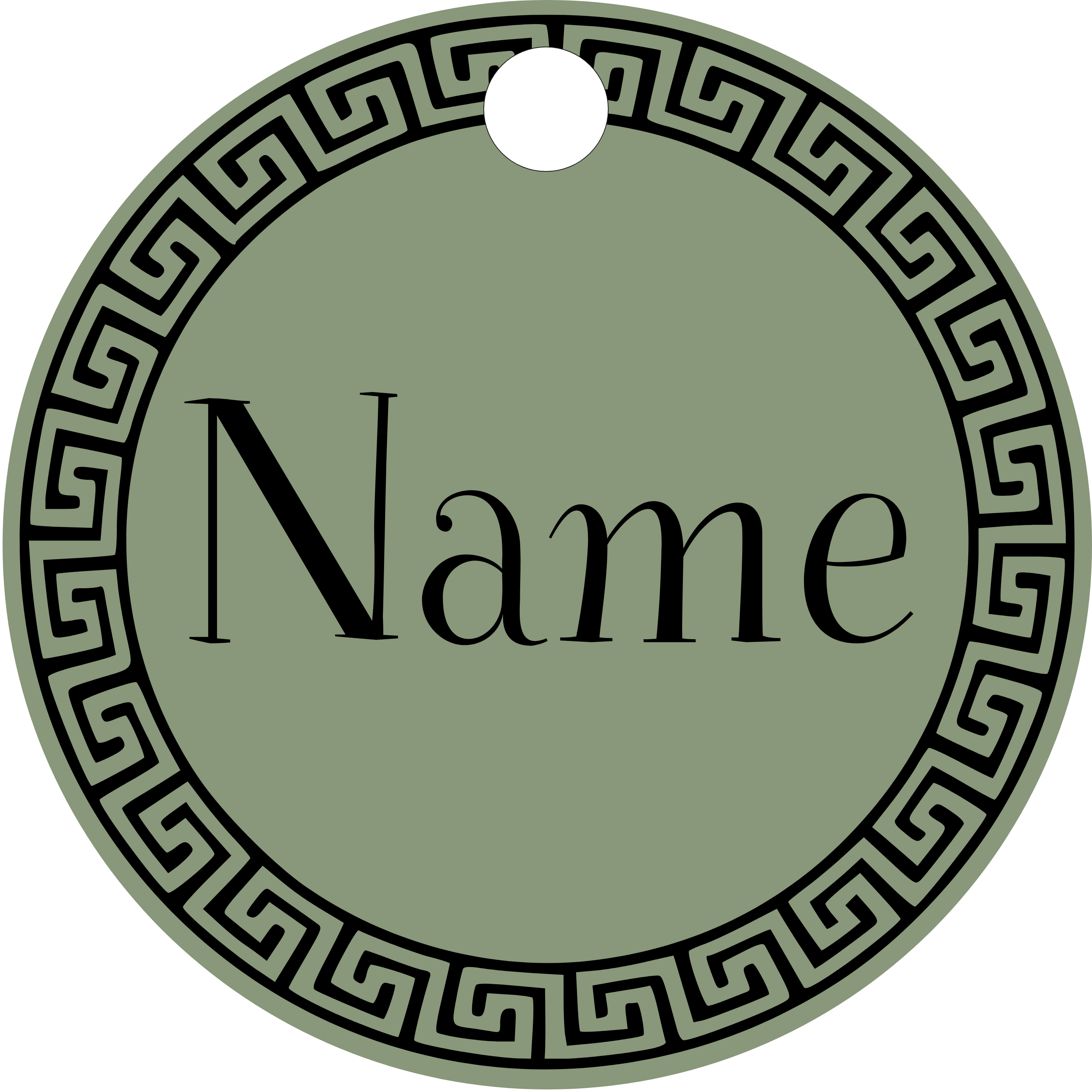 Hundemarke Griechisch