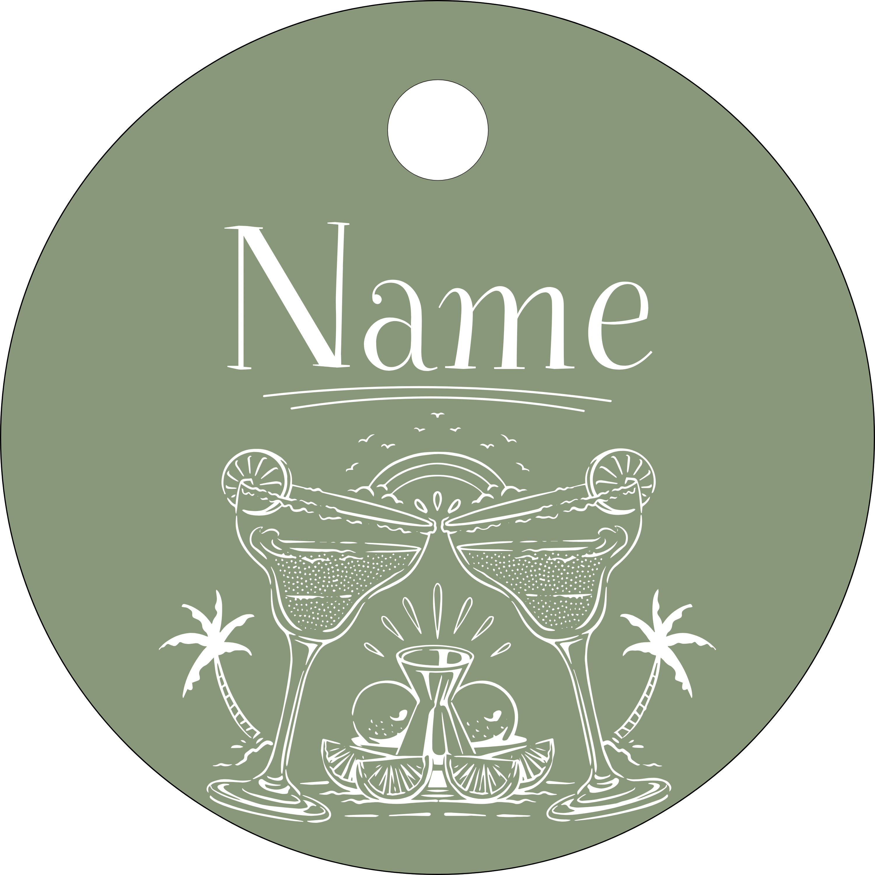 Hundemarke Pina Colada