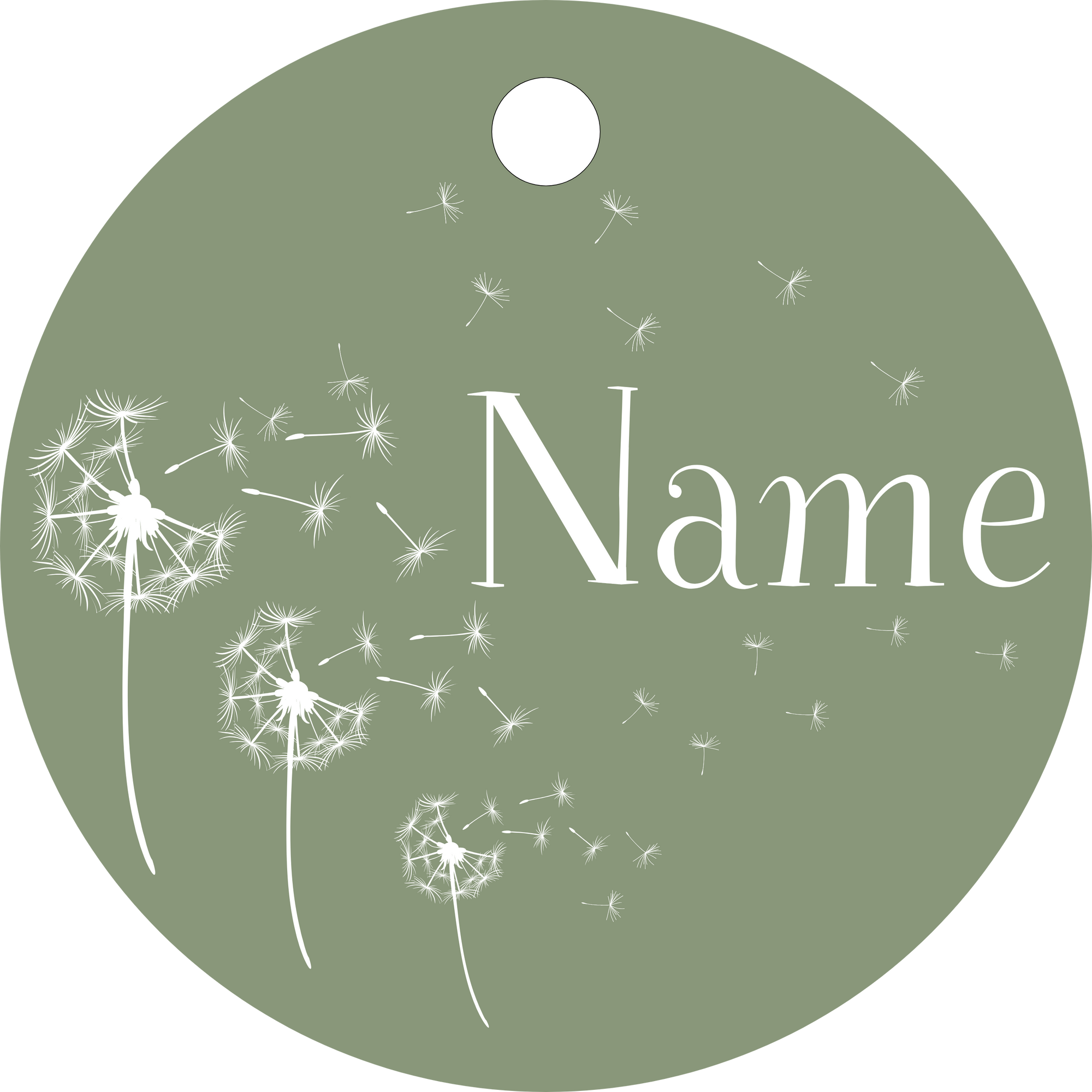 Hundemarke Pusteblume