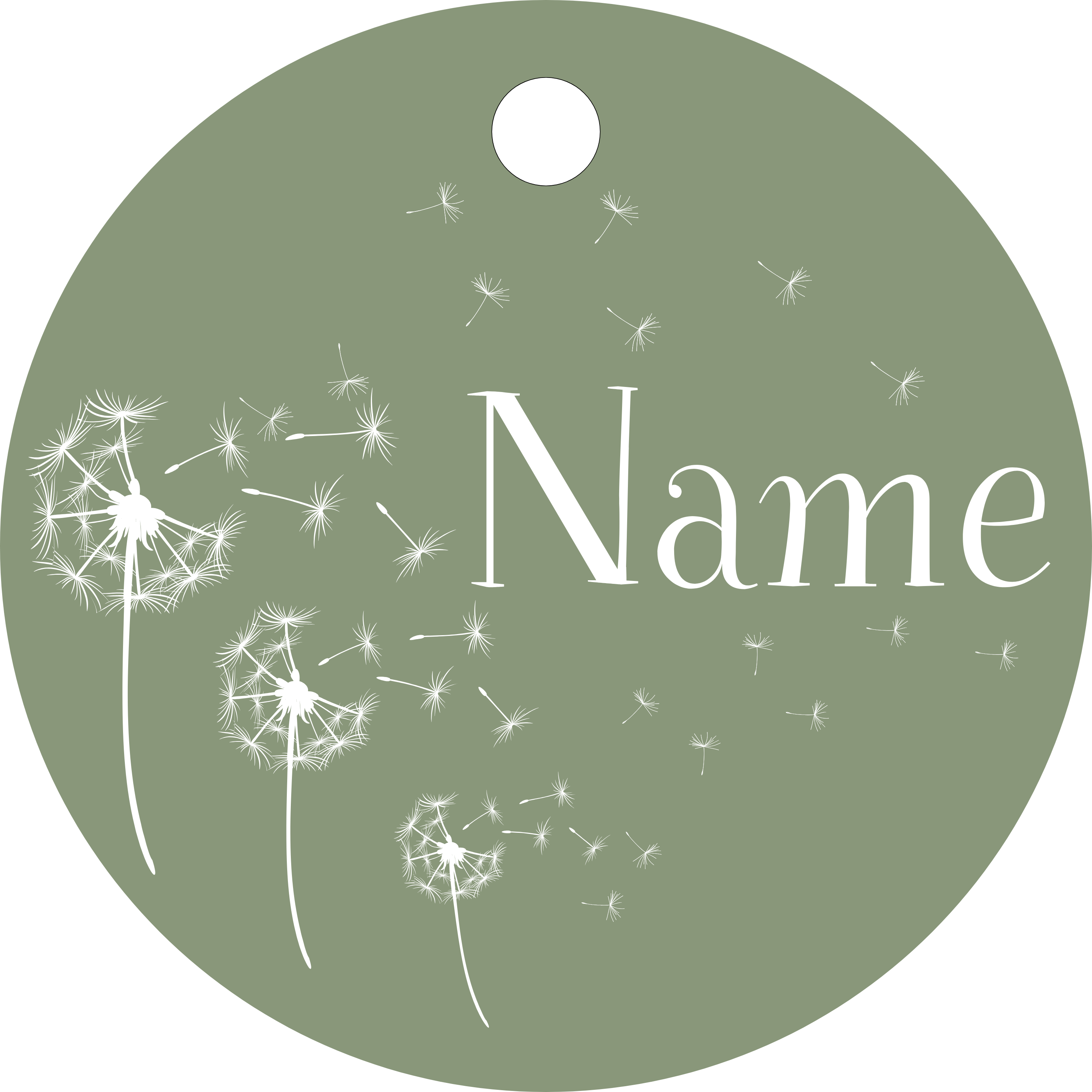 Hundemarke Pusteblume