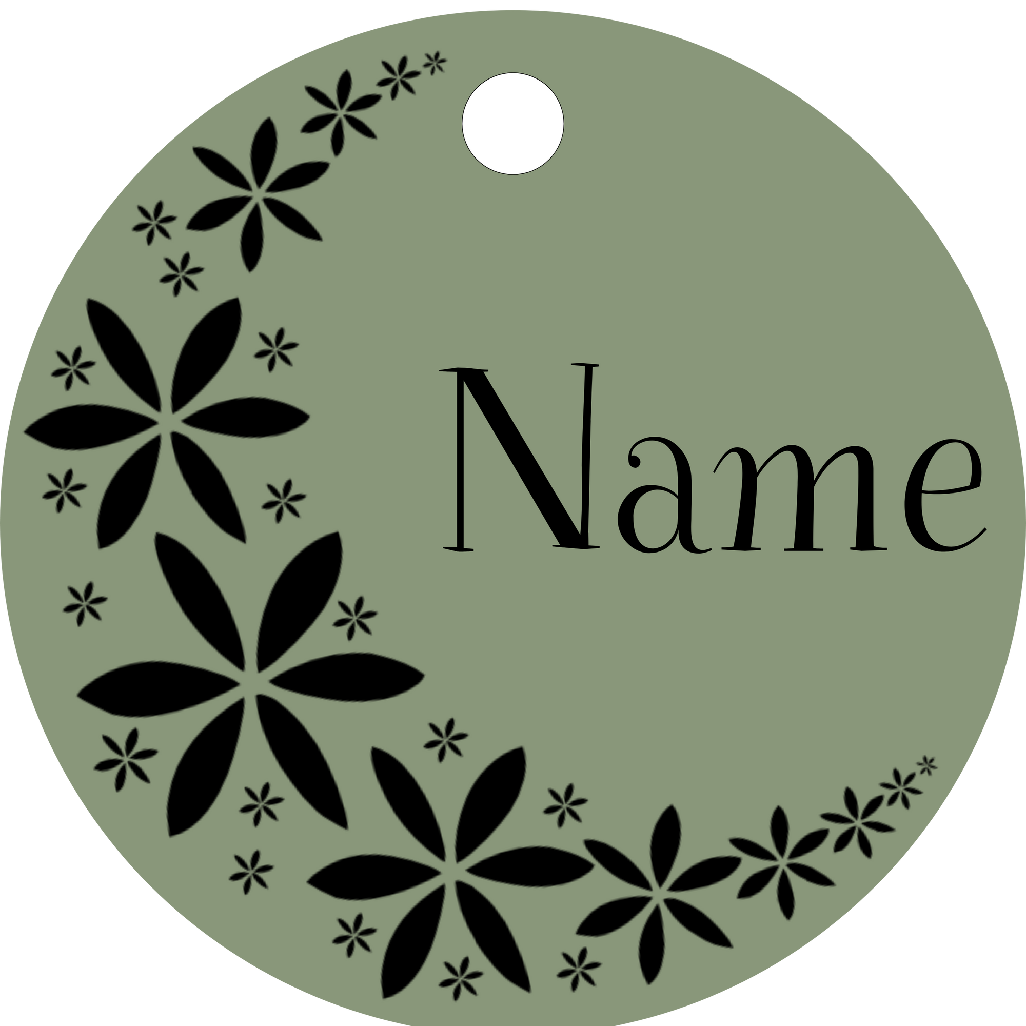 Hundemarke Blumenkranz