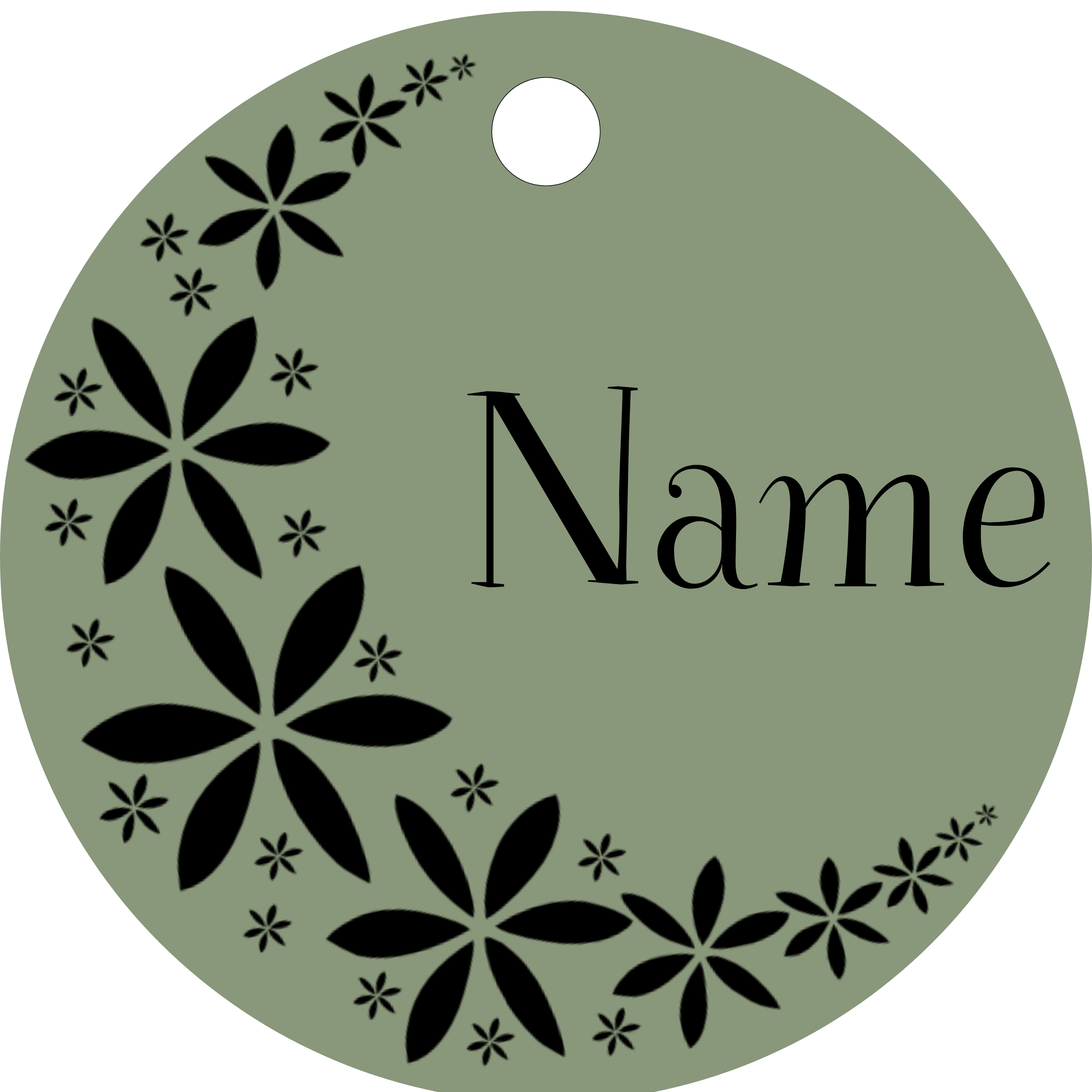 Hundemarke Blumenkranz