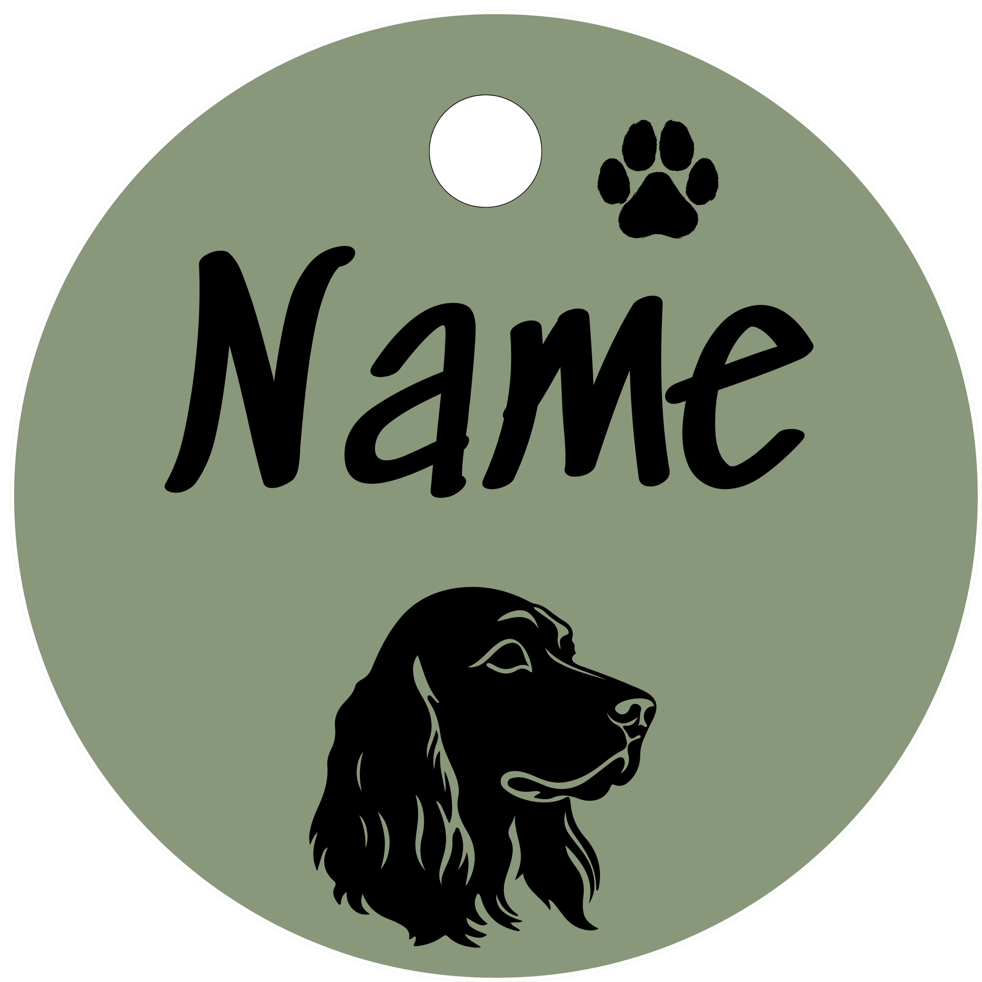 Hundemarke Deutsch Langhaar Kopf