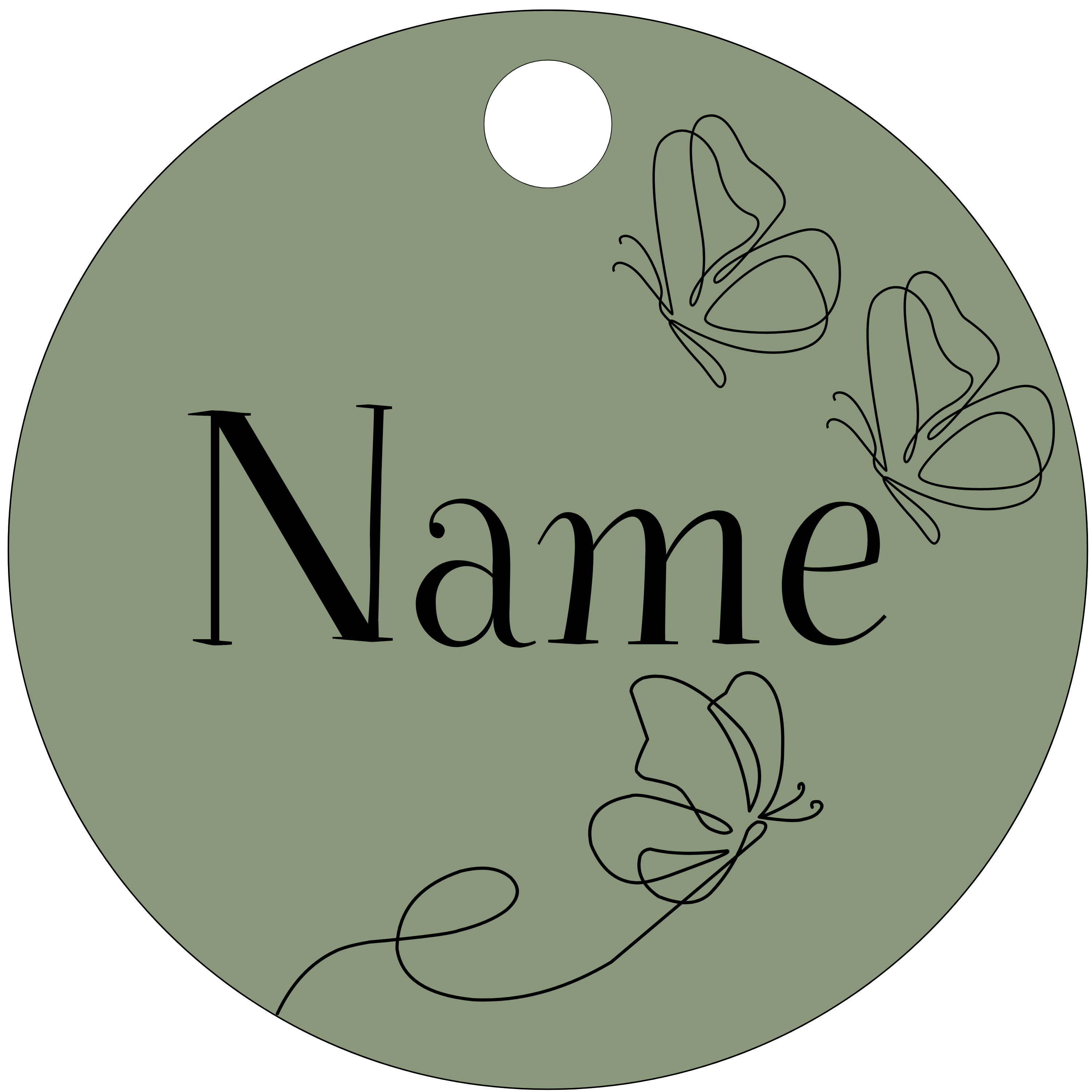 Hundemarke Sonnenfalter