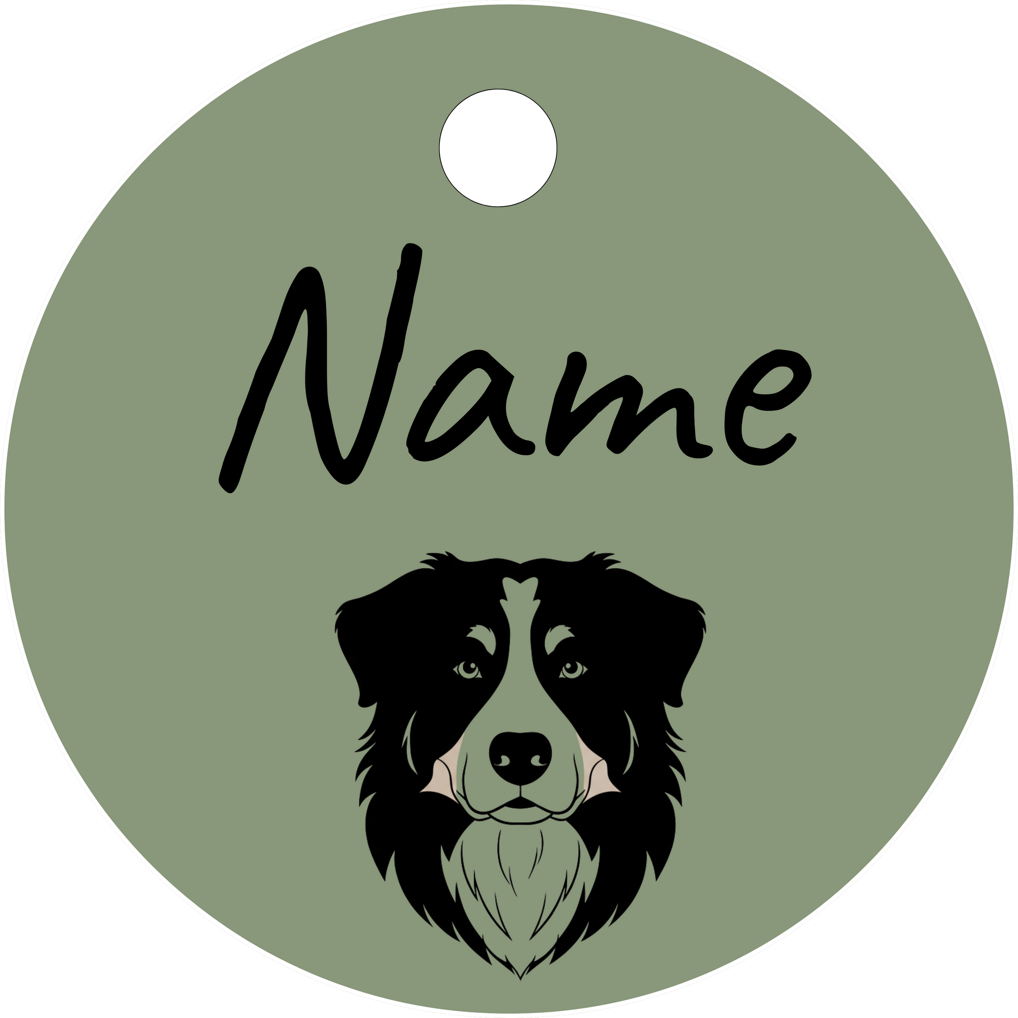 Hundemarke Berner Sennenhund Kopf