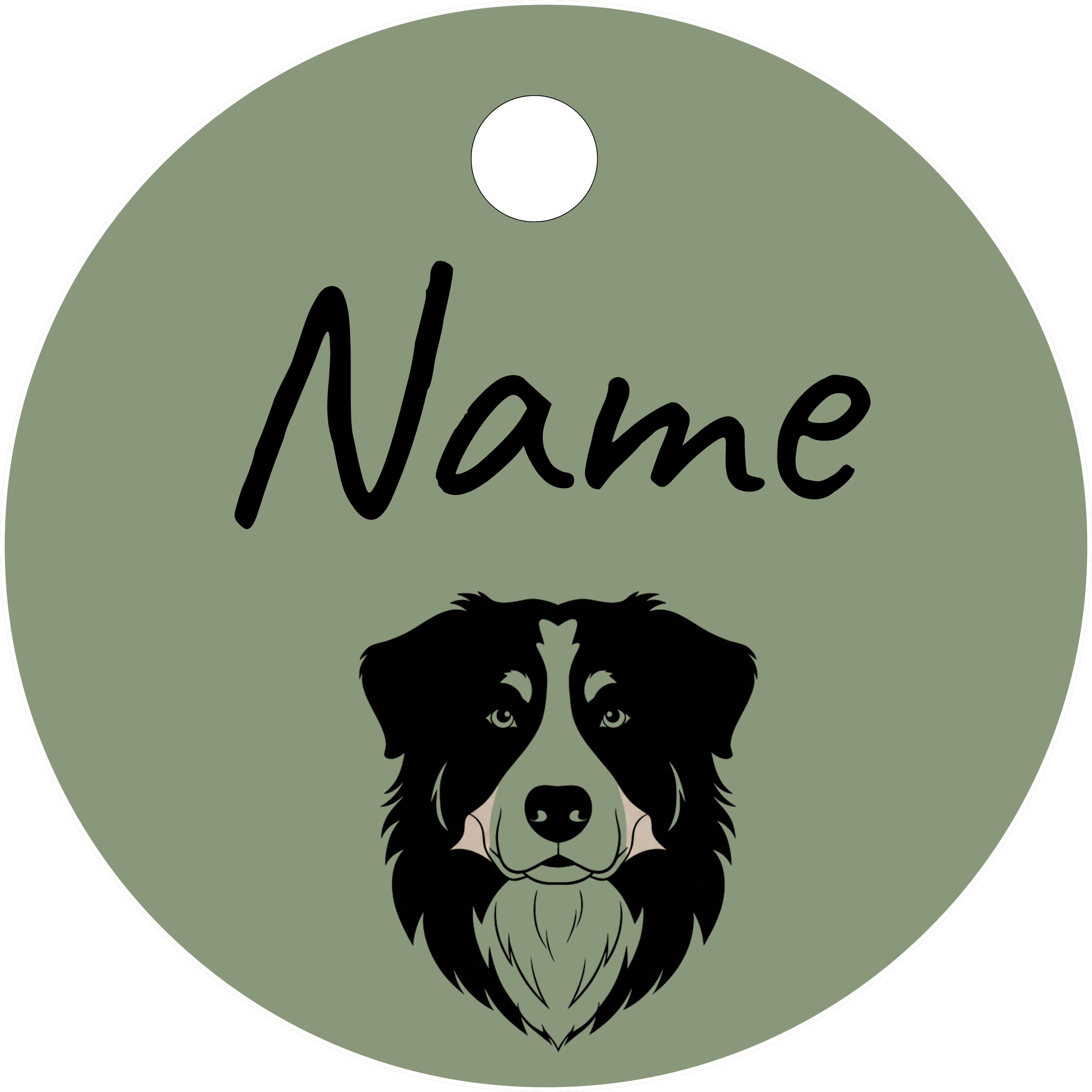 Hundemarke Berner Sennenhund Kopf