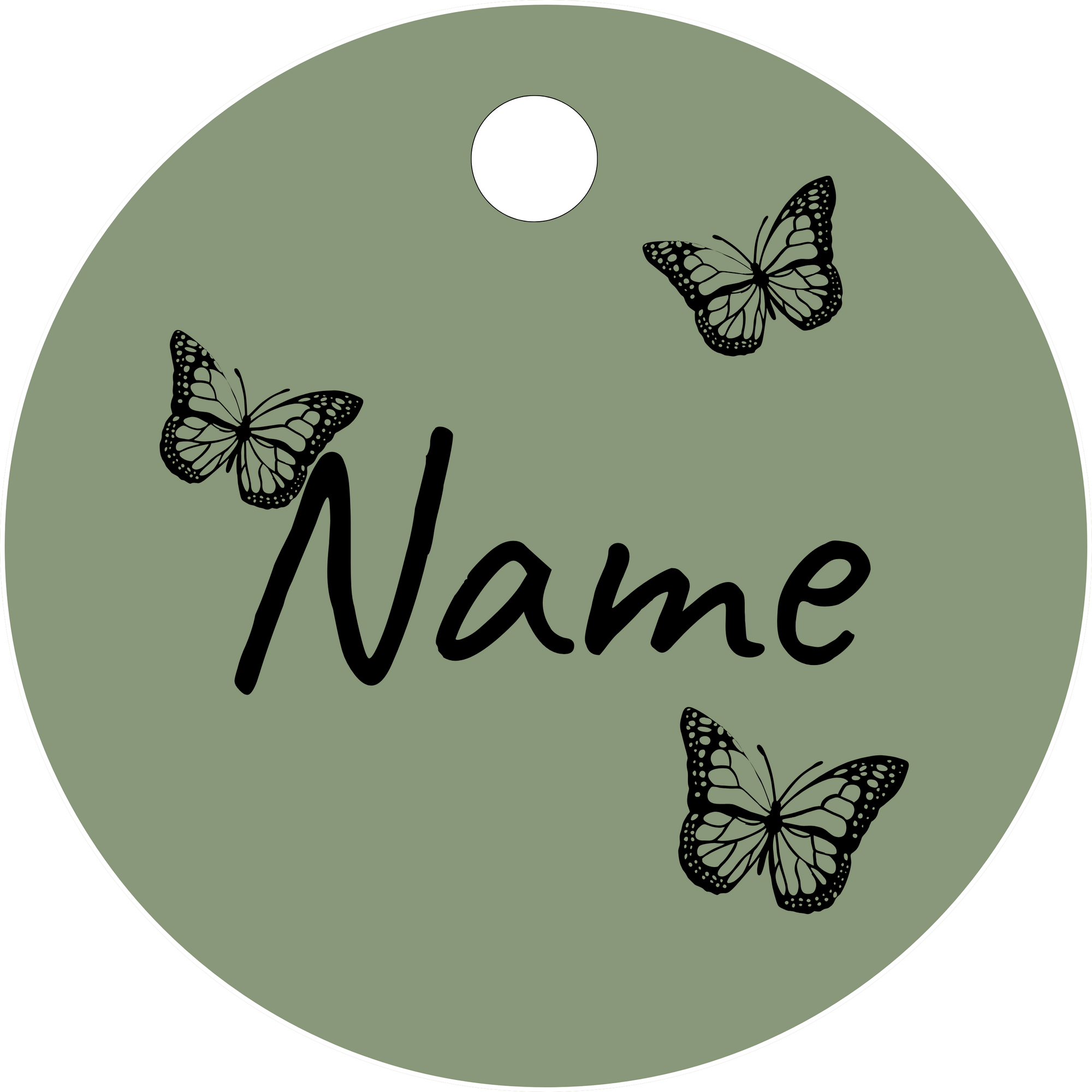 Hundemarke Schmetterlinge