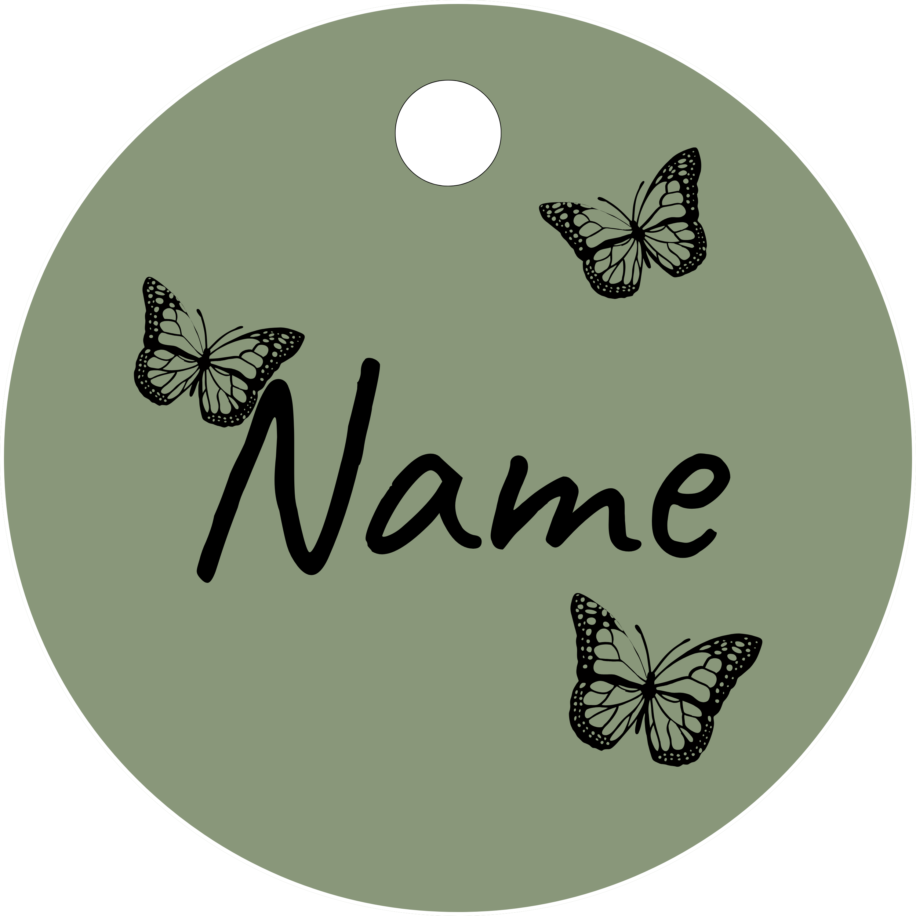 Hundemarke Schmetterlinge