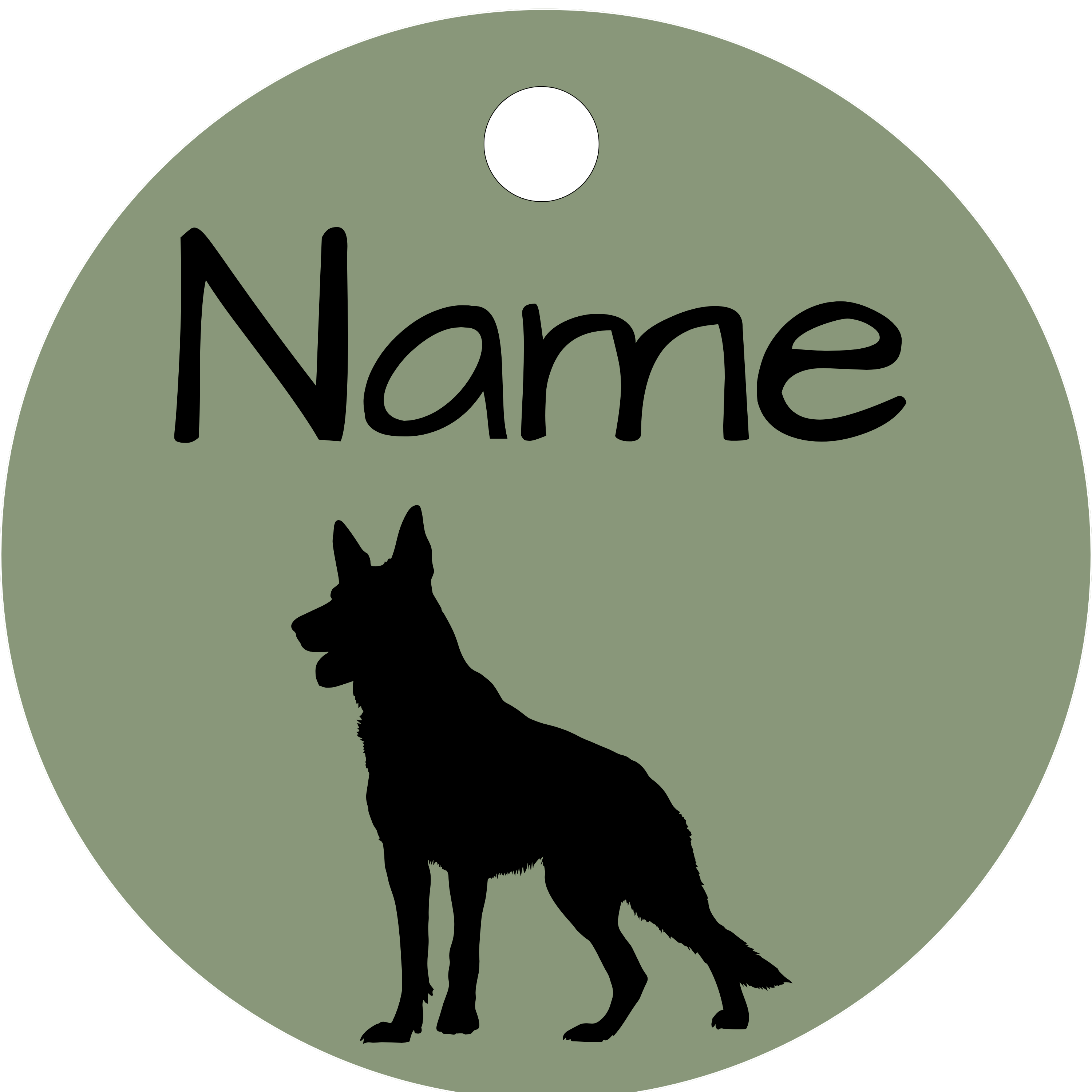 Hundemarke Schäferhund 3