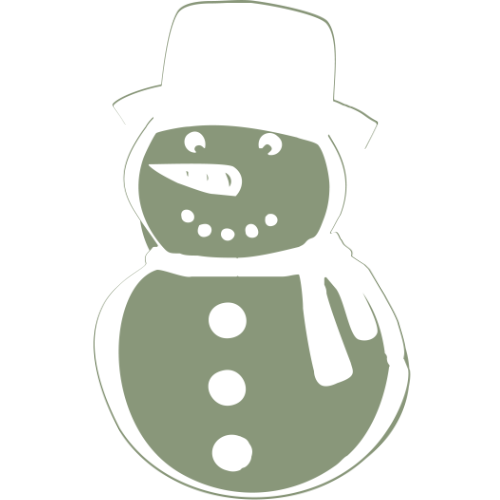 Hundemarke Schneemann