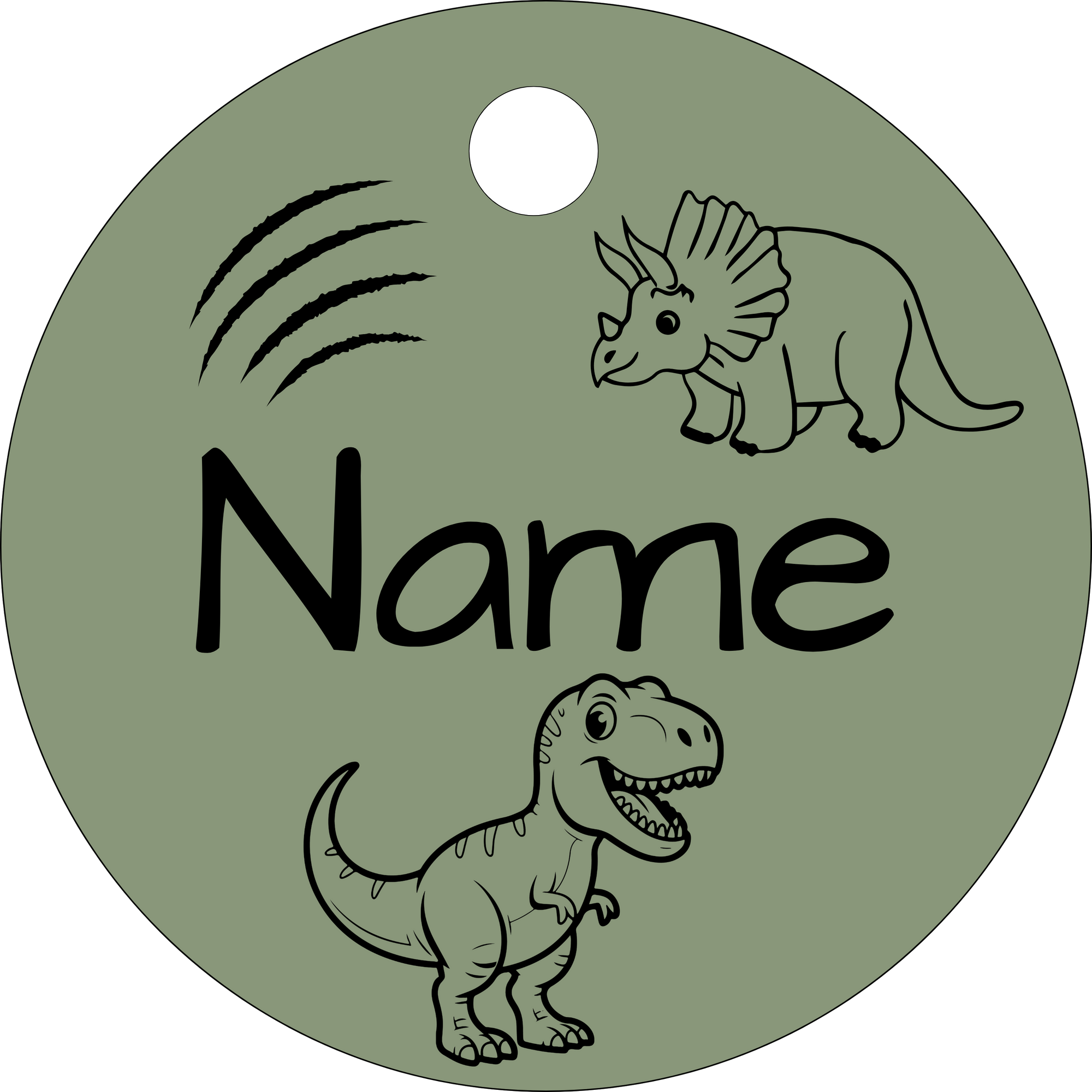 Hundemarke T-Rex & Friends