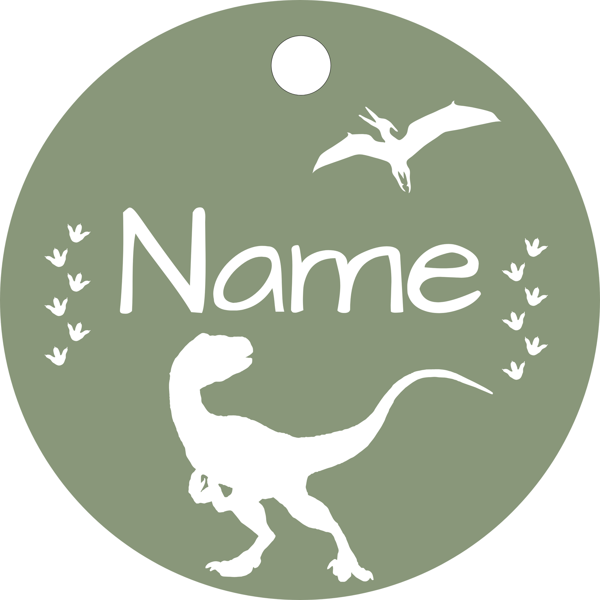 Hundemarke Velociraptor