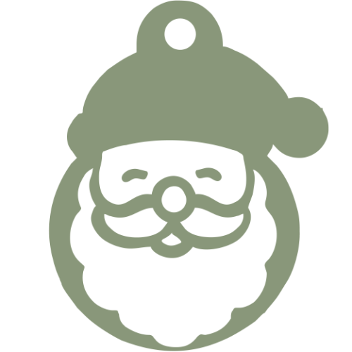 Hundemarke Weihnachtsmann