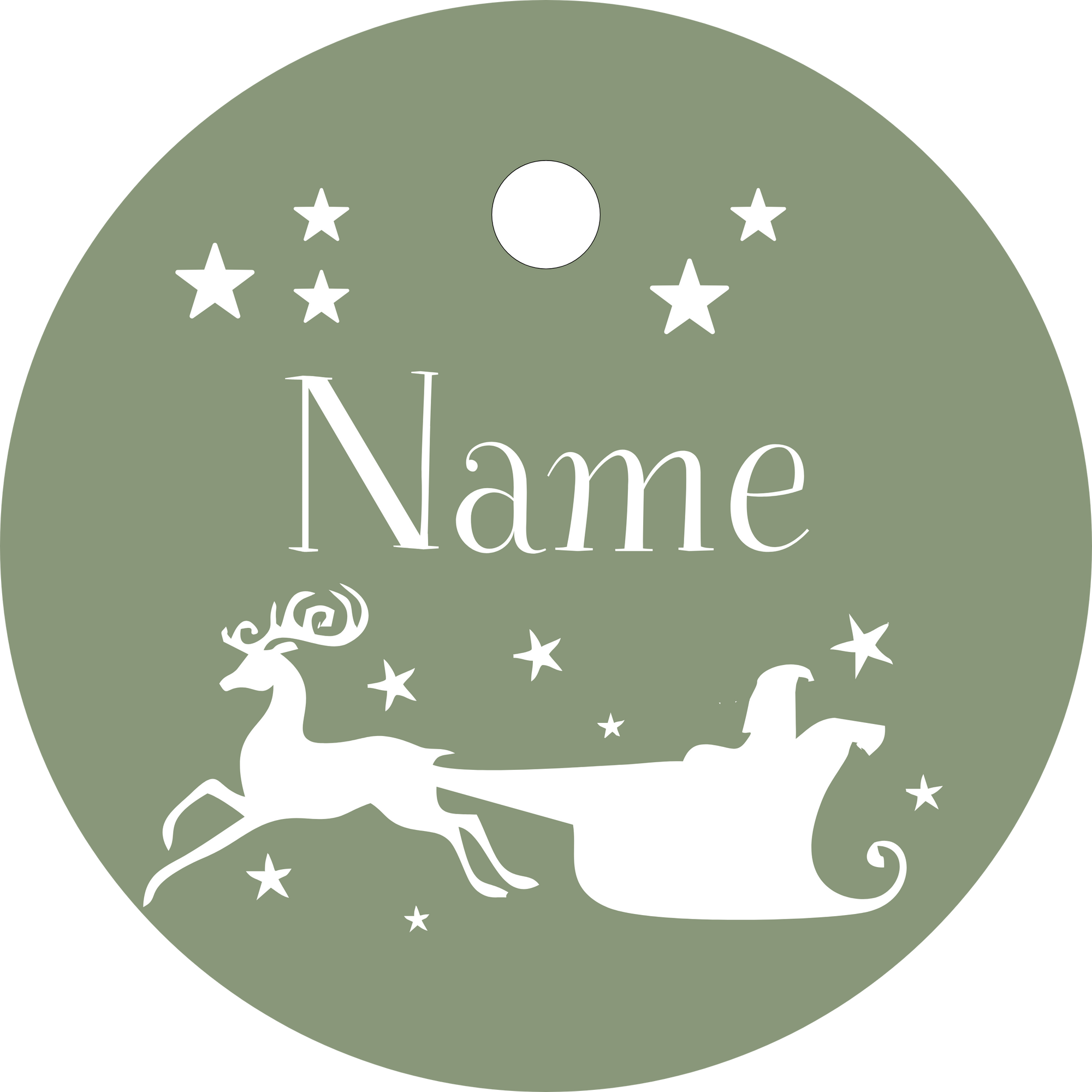 Hundemarke Weihnachtsmann