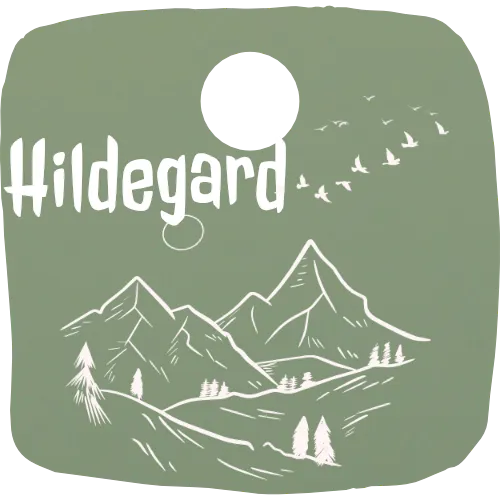 Hundemarke Berg mit Vögeln