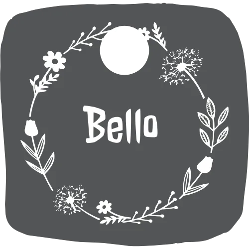 Hundemarke Sommerblumen Kranz