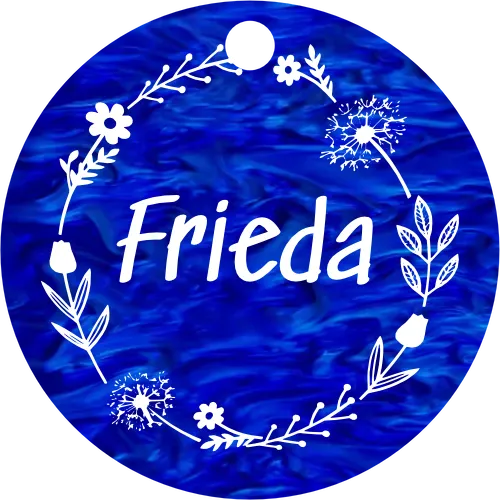 Hundemarke Sommerblumen Kranz