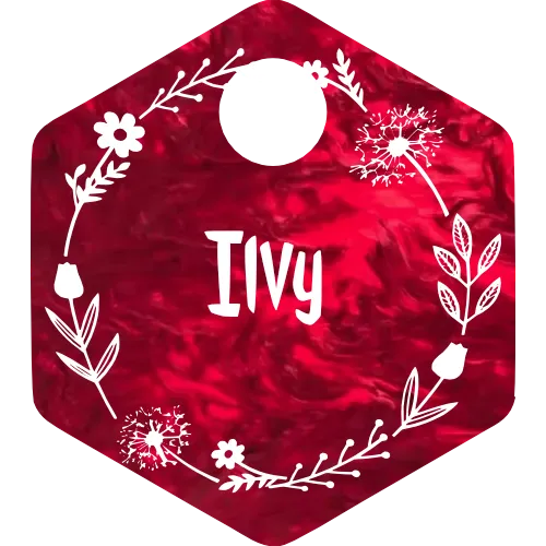 Hundemarke Sommerblumen Kranz