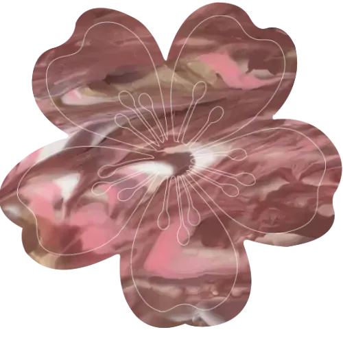 Hundemarke Blumen