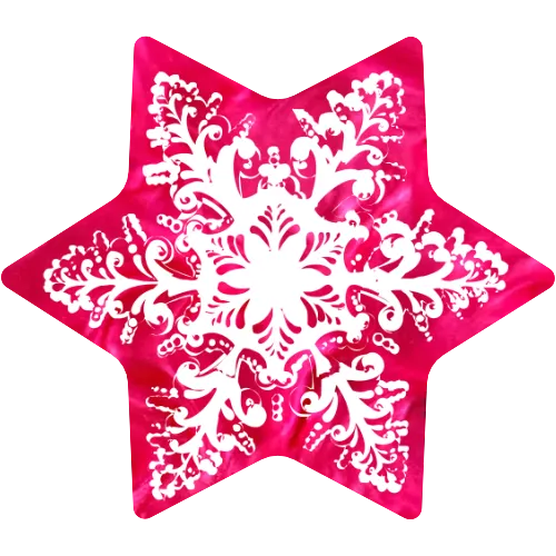 Hundemarke Schneeflocke