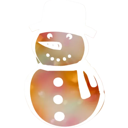 Hundemarke Schneemann