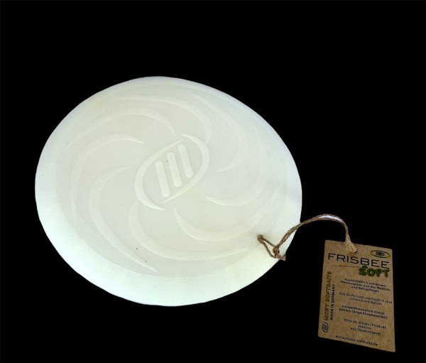 Moby Dog Soft Frisbee - selbstleuchtend weiss- inkl. UV Lampe