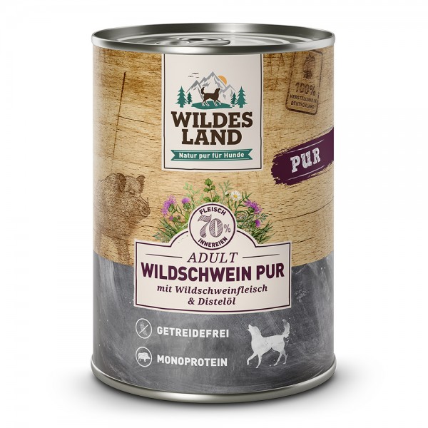 Wildes Land Adult PUR Wildschwein mit Distelöl NF