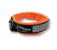 Dogfellow Halsband comfort Secure gepolstert Neonorange schwarz